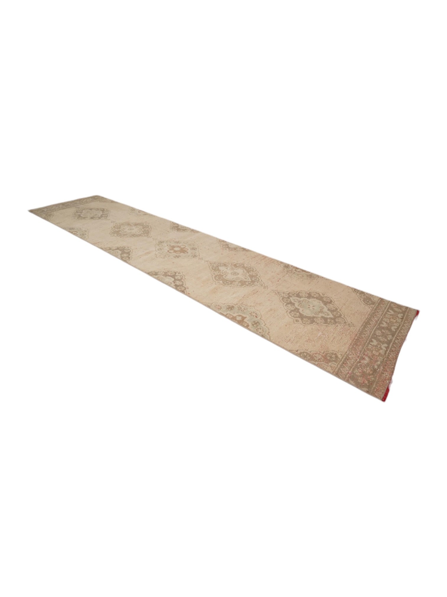 Vintage Turkish Runner - Marbella Oushak (345cm x 80cm)