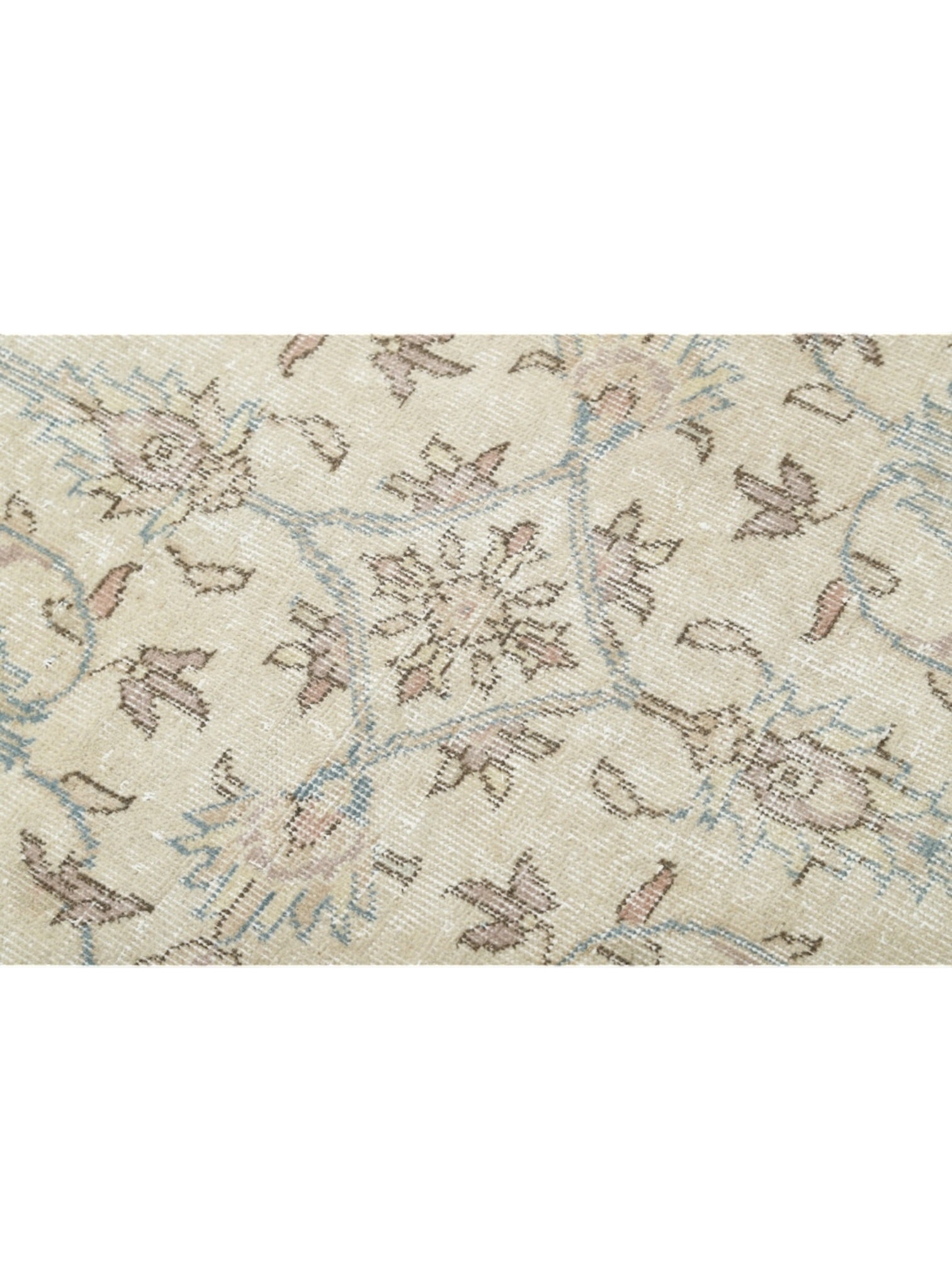 Vintage Turkish Rug - Blue Bloom Oushak (320cm x 210cm)