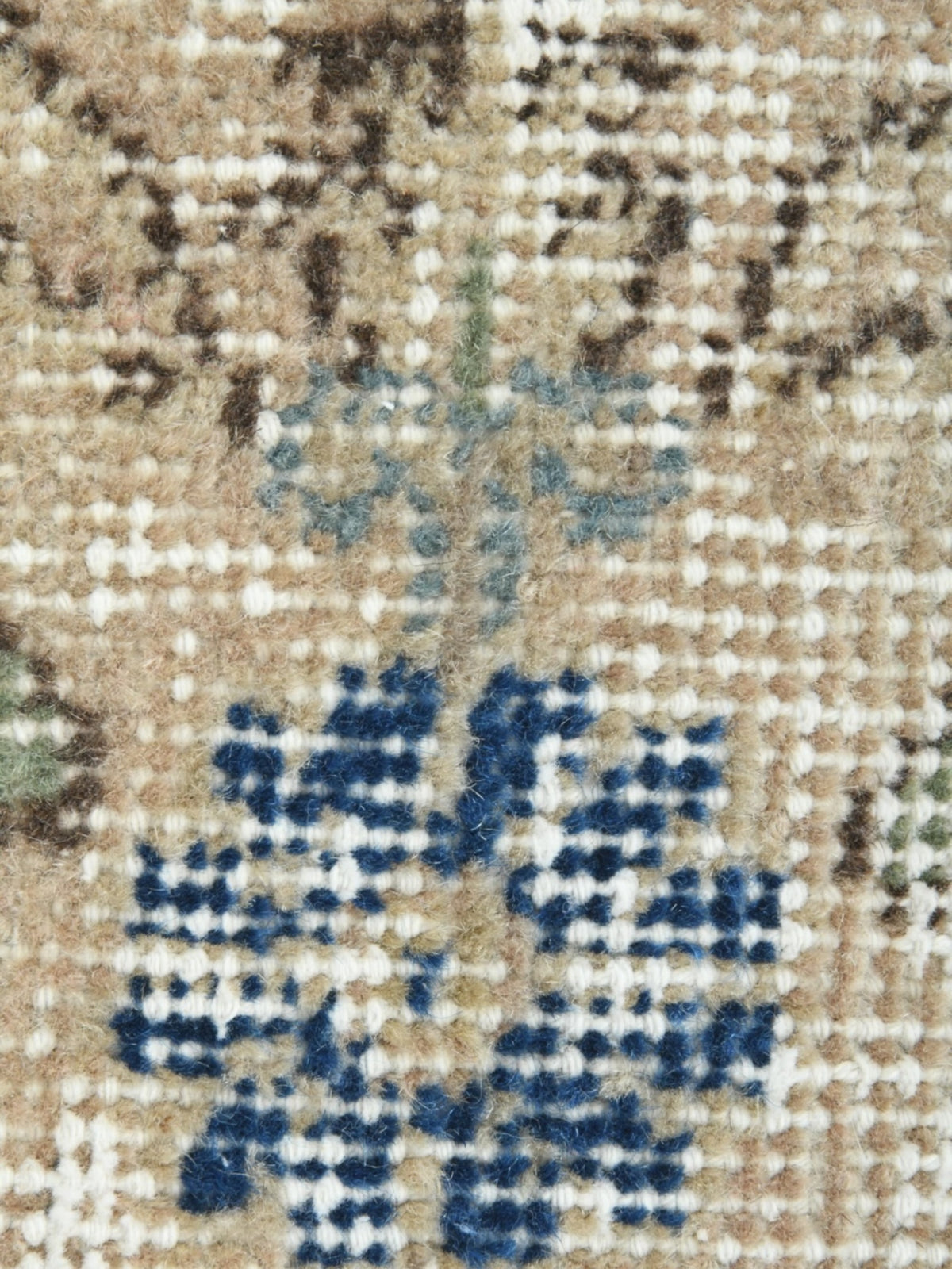 Vintage Turkish Runner - Bleuet Oushak (303cm x 54cm)
