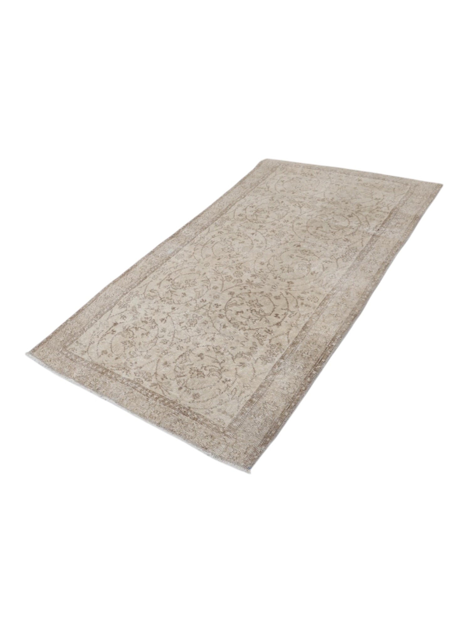 Vintage Turkish Oushak Rug - Studio Linen (195cm x 115cm)