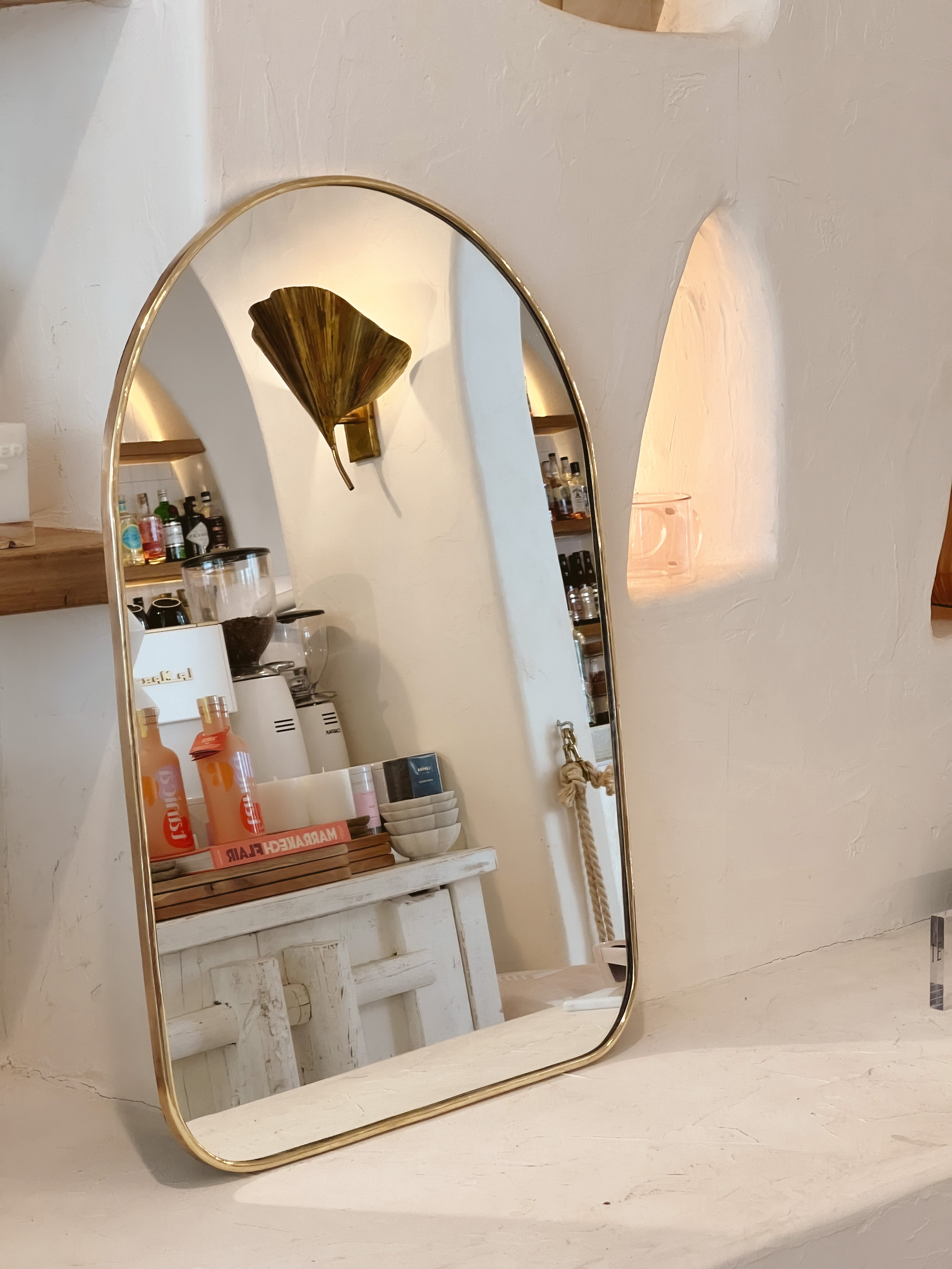 Le Golden - Brass Arch Mirror