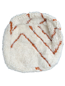 Moroccan Floor Cushion - Natural Wool No. 2