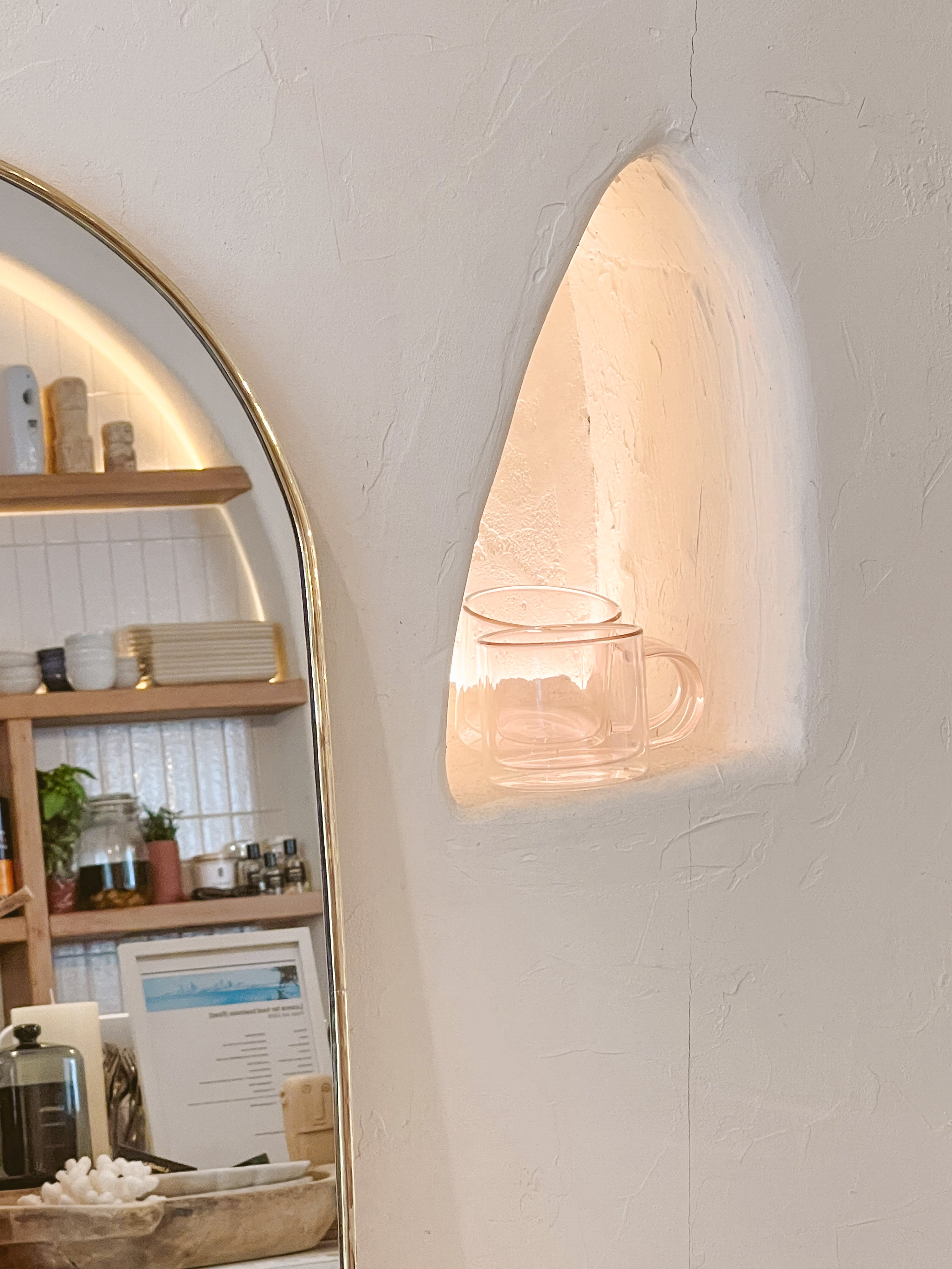 Le Golden - Brass Arch Mirror