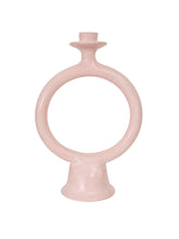 Load image into Gallery viewer, Tadelakt Round Candle Holder | Light Pink
