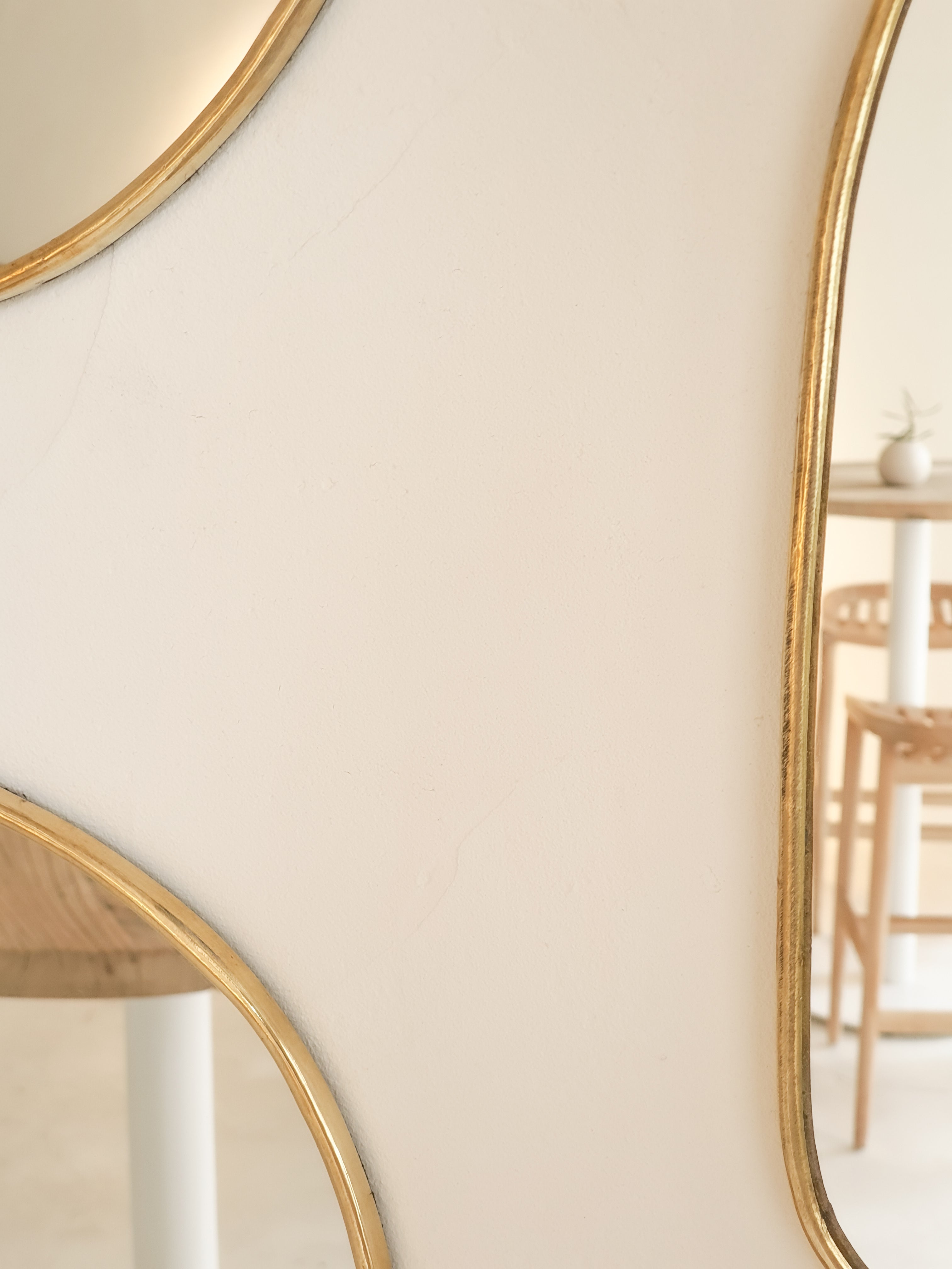 Brass Niche Wall Mirror Set pic