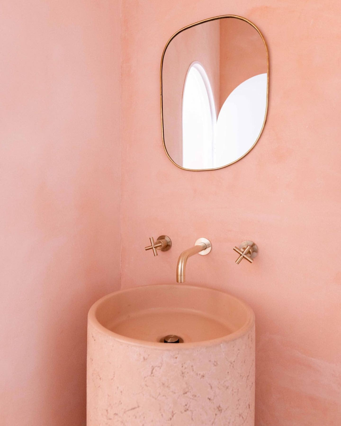 Brass Niche Wall Mirror Set sample