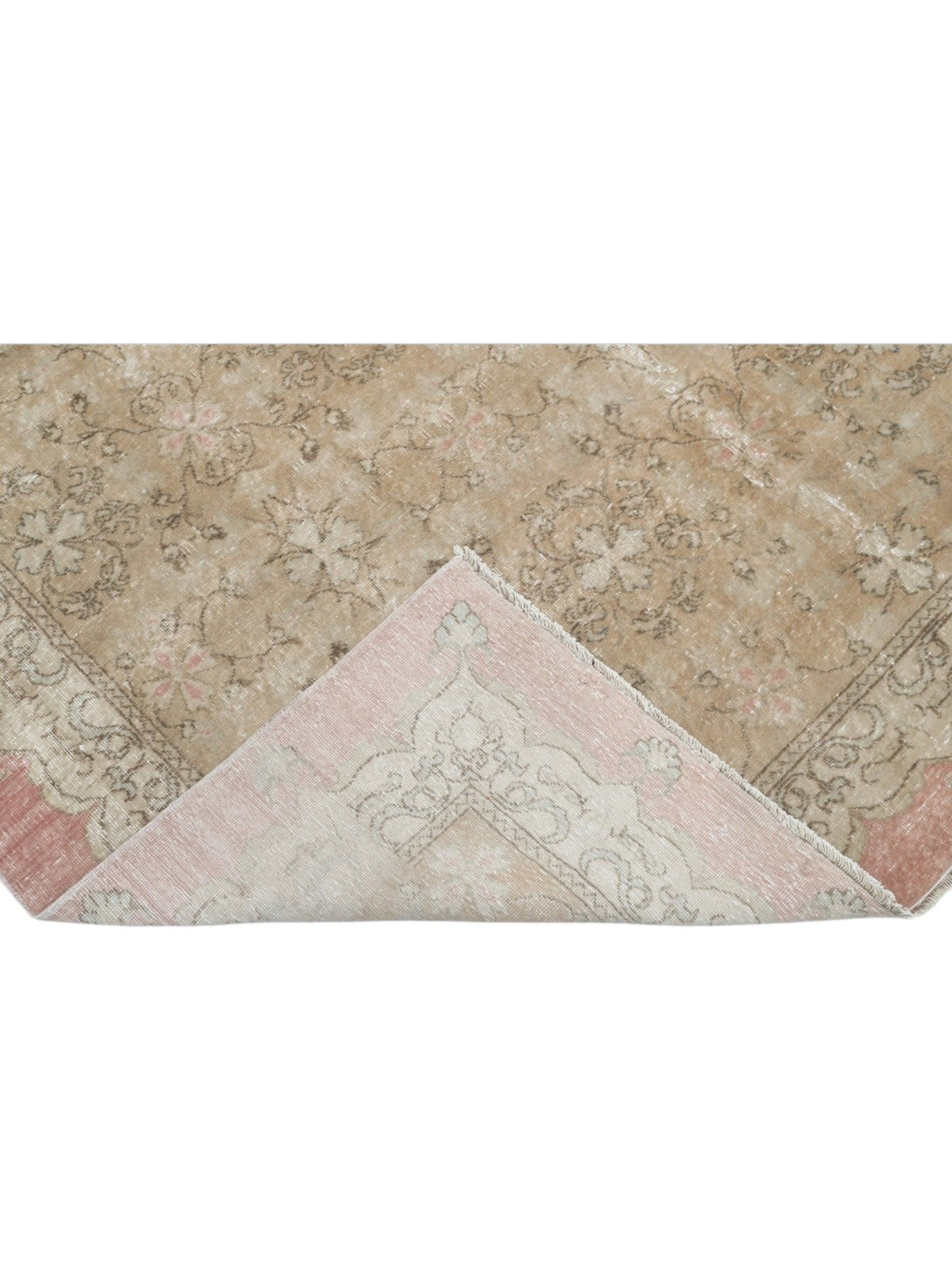 Vintage Turkish Rug - Rosewater Garden Oushak (278cm x 186cm)
