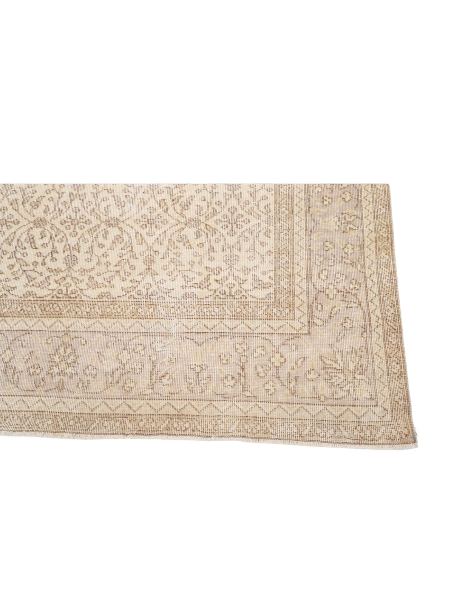 Vintage Turkish Rug - Ivory Garden Oushak (304cm x 210 cm)