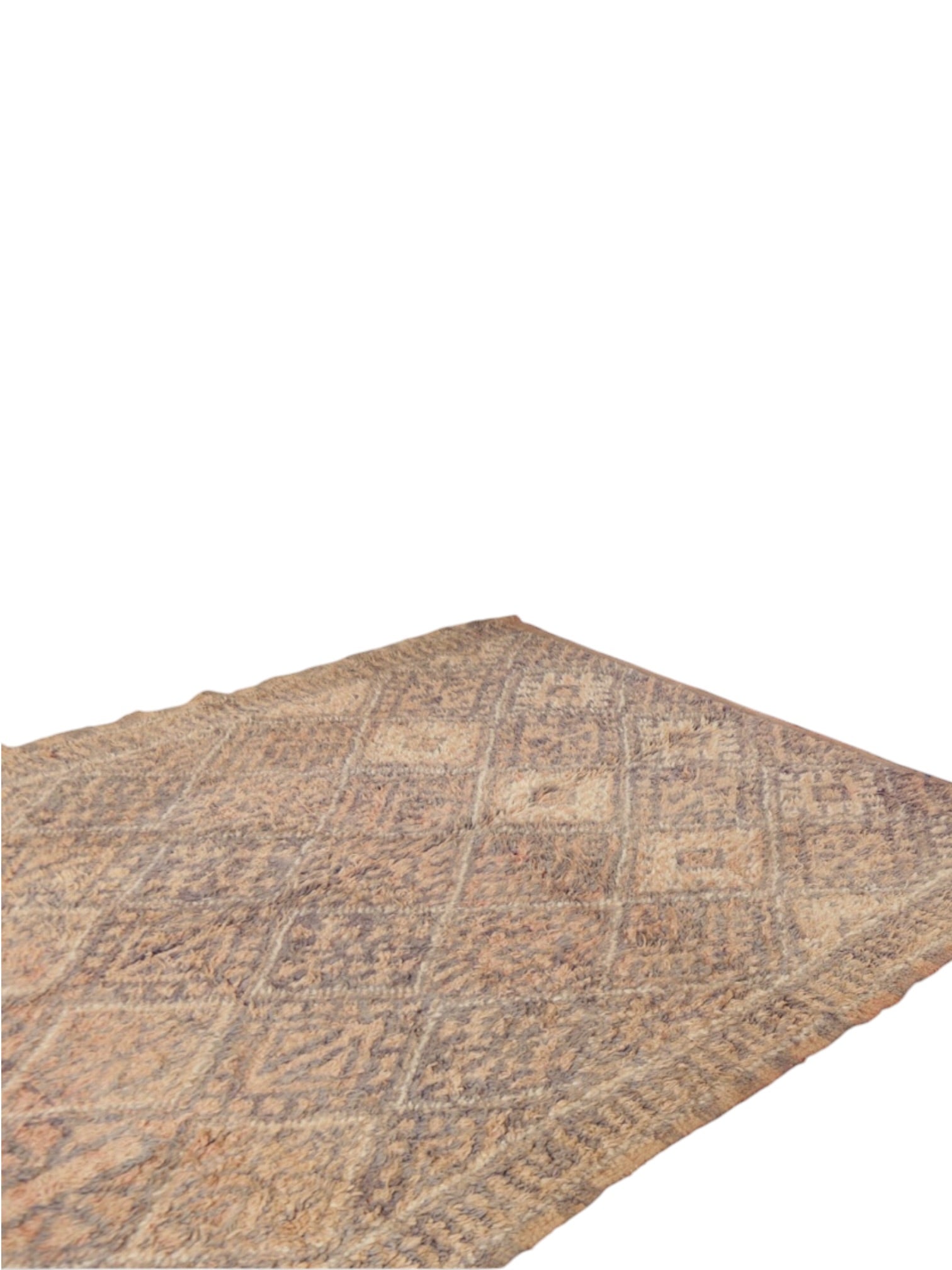 Vintage Moroccan Rug | 232cm x 196cm - Toasted Caramel Boujaad