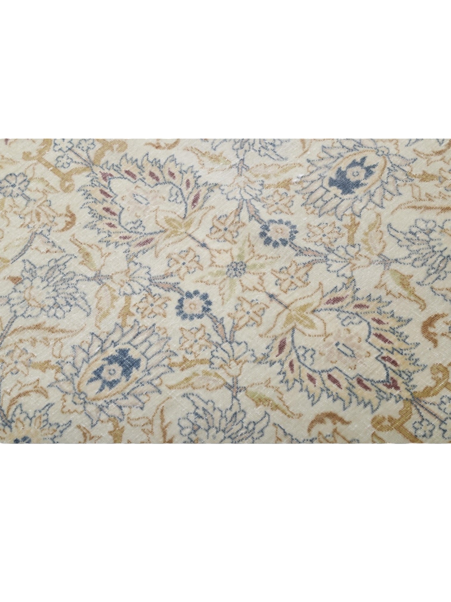Rare 1950s Vintage Turkish Rug - Château Bleu Oushak (352cm x 250cm)