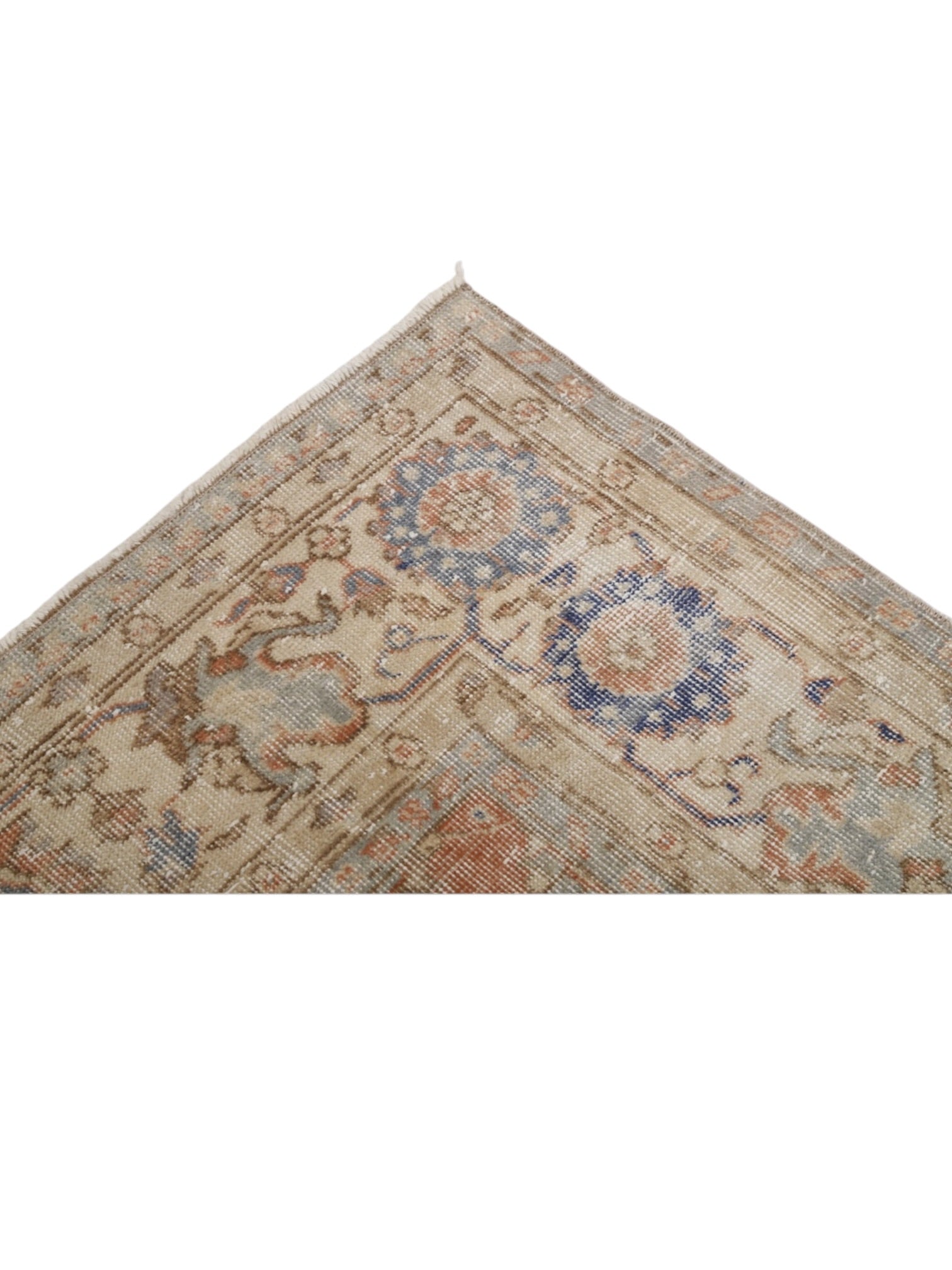Rare Vintage Turkish Rug - Terracotta Bloom Oushak (310 cm x 223 cm)