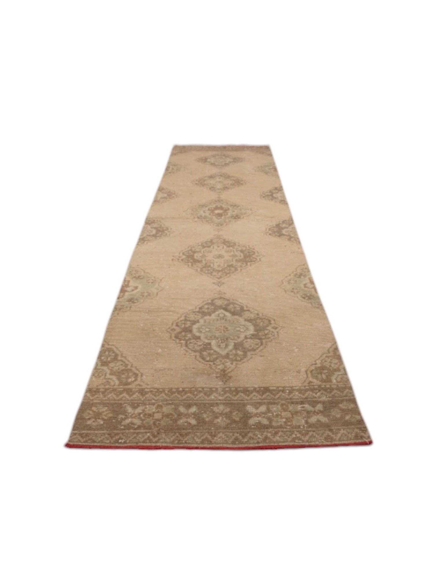 Rare Vintage Turkish Runner - Marbella Oushak (345cm x 80cm)