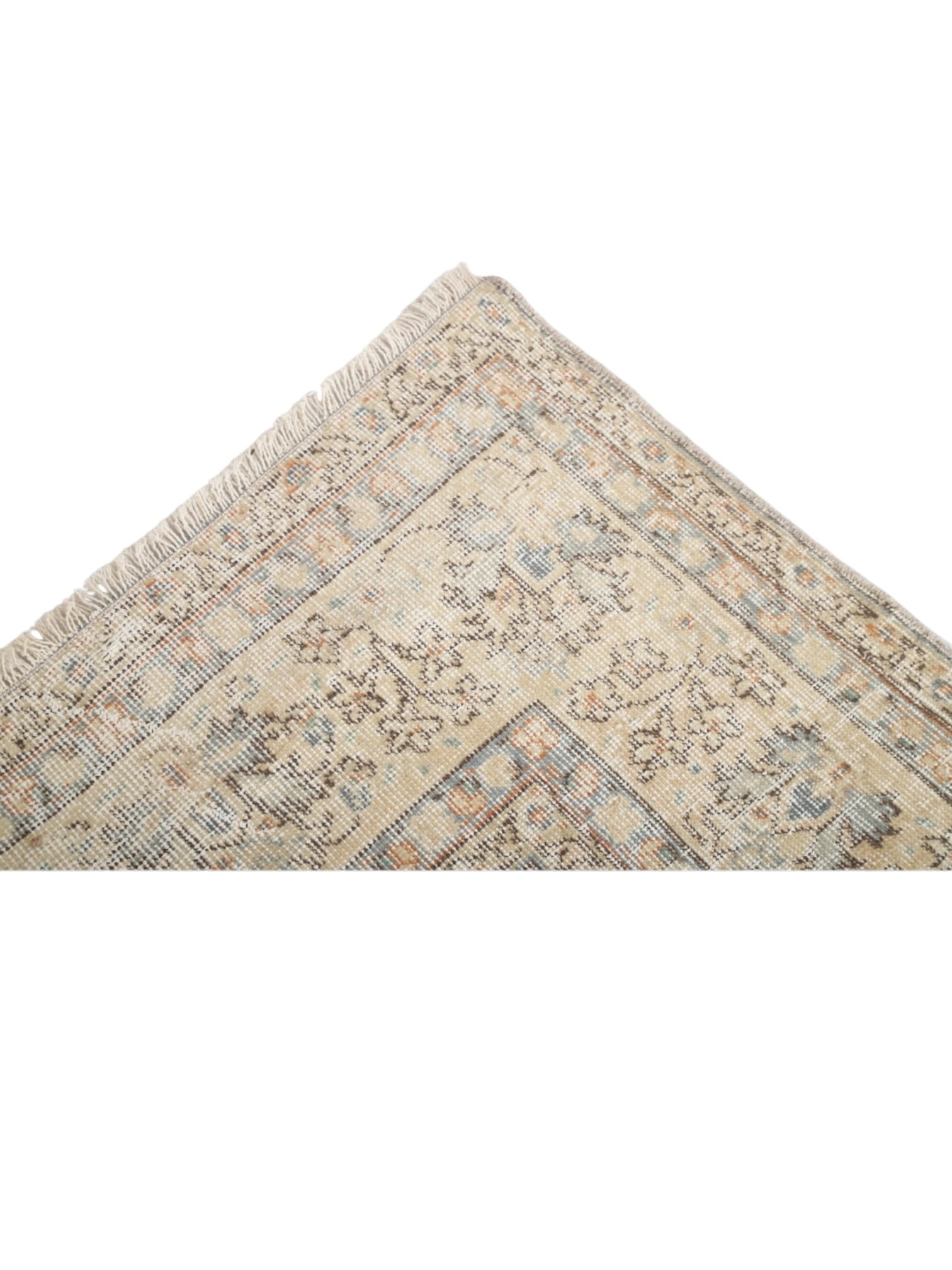 Vintage Turkish Rug - Faded Meadow Oushak (313cm x 207cm)