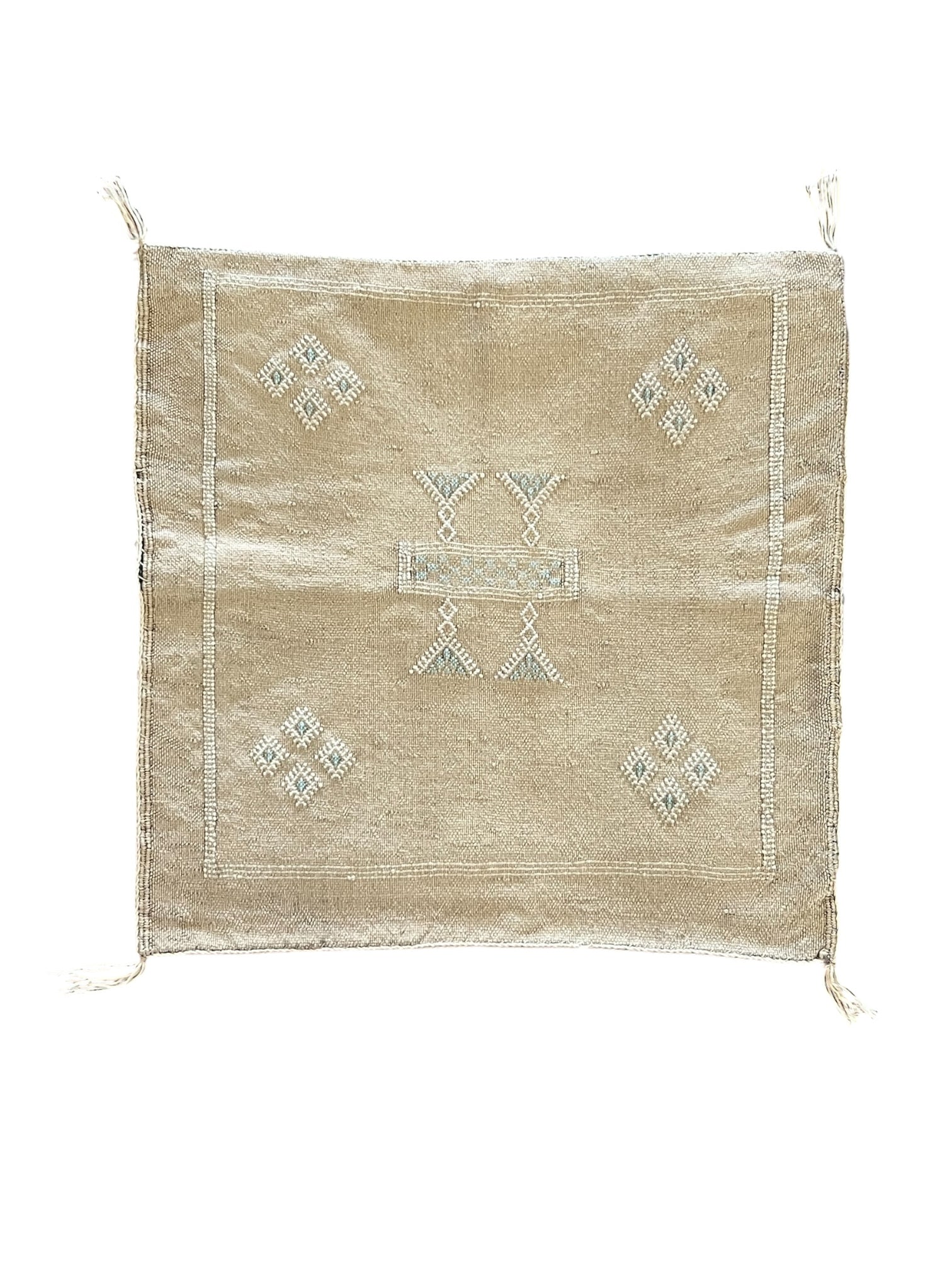 Moroccan Cactus Silk 50x50cm | Oat