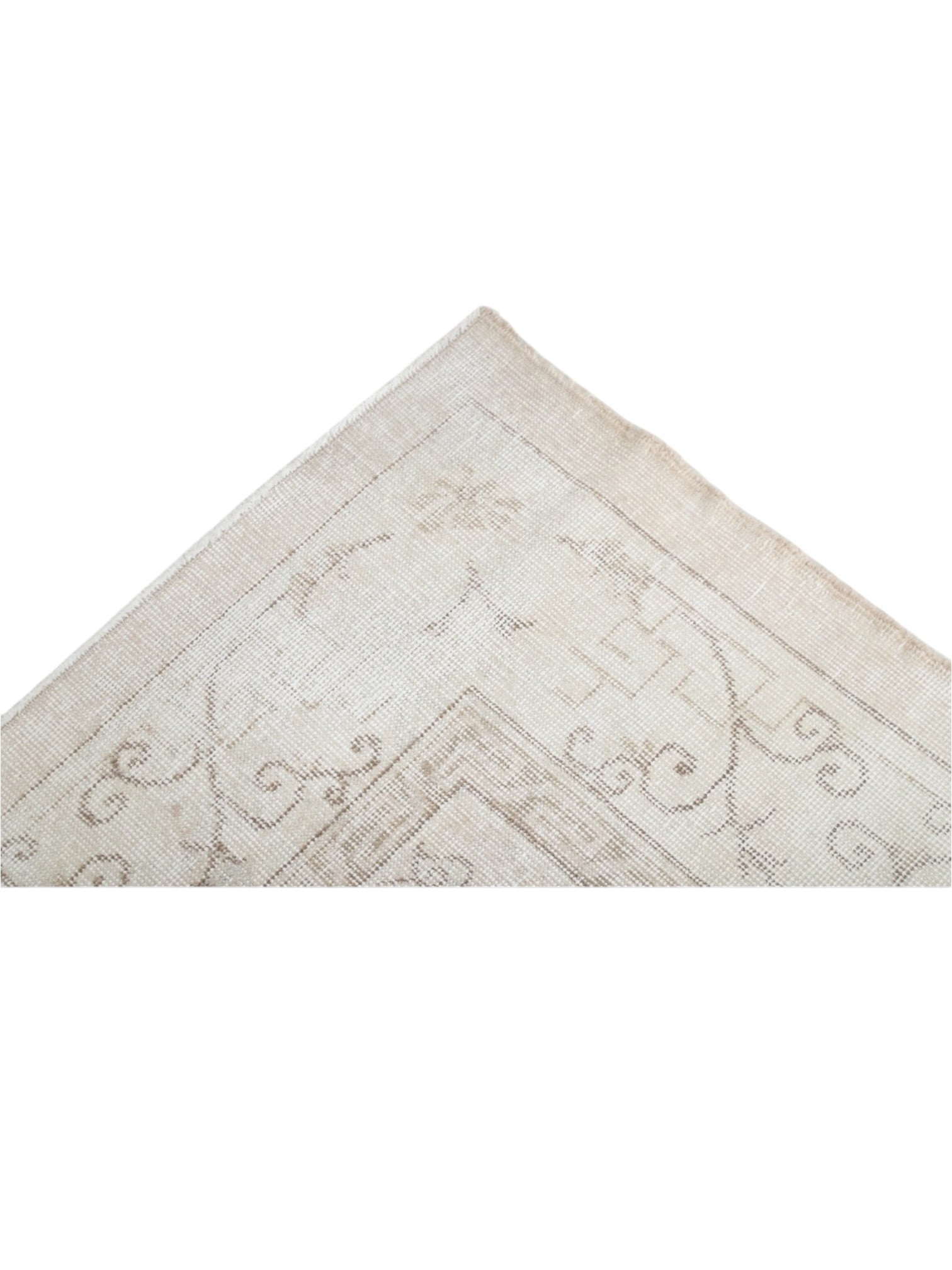 Vintage Turkish Rug - Faded Pearl Oushak (294cm x 217cm)