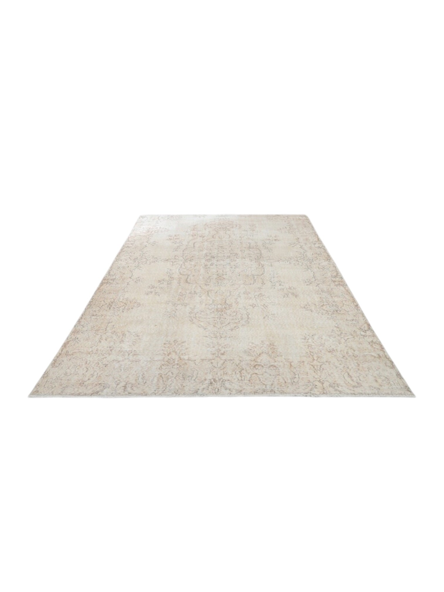 Rare Vintage Turkish Rug - Vanilla Veil Oushak (262cm x 201 cm)