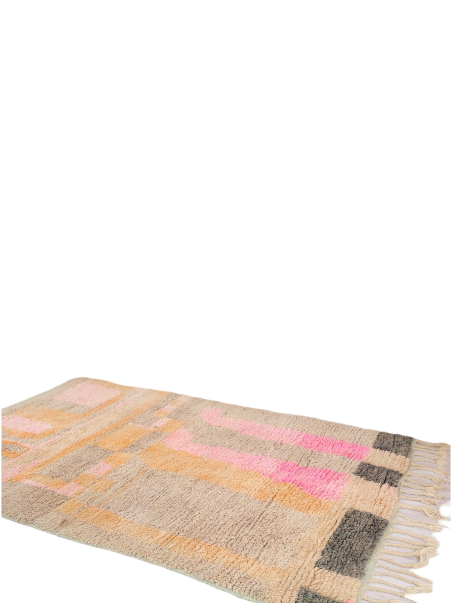 Vintage Moroccan Rug | 246cm x 153cm - Sorbet Boujaad