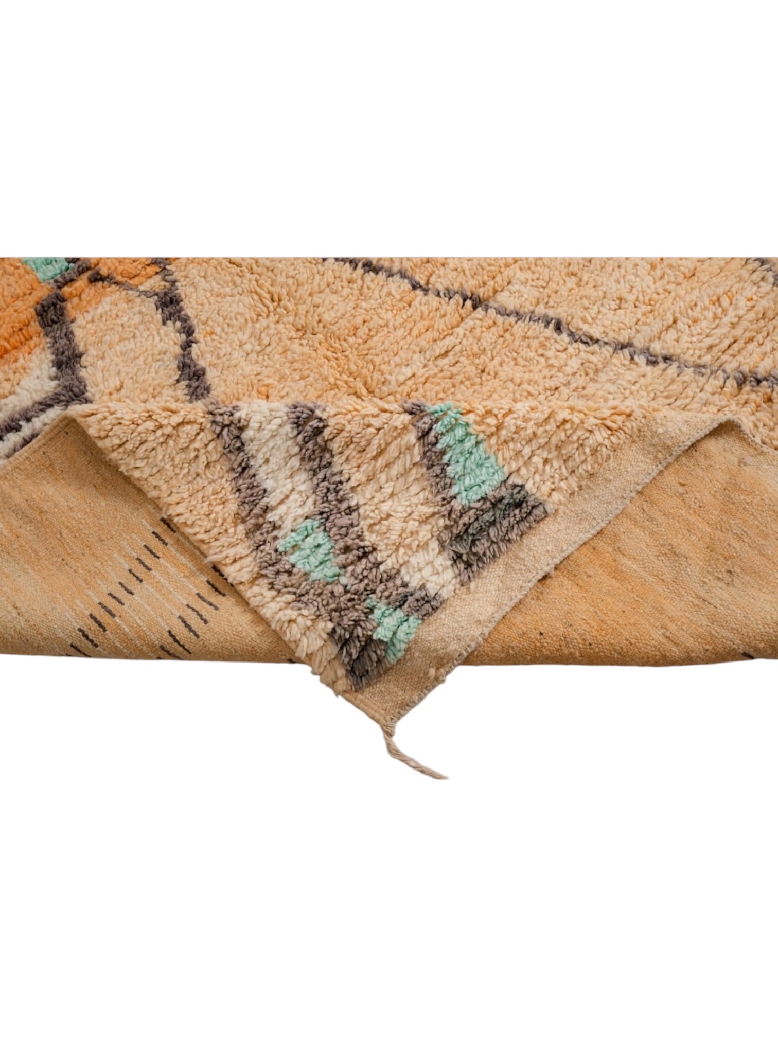 Vintage Moroccan Rug | 276cm x 162cm - Gold Desert Boujaad