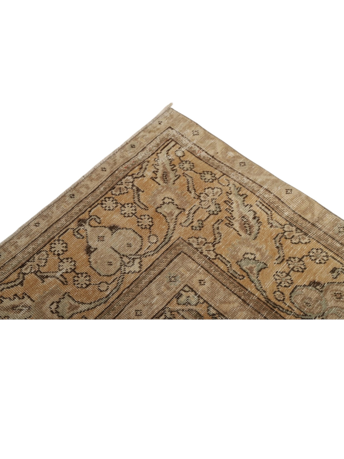 Rare 1950s Vintage Turkish Rug | Garden in the Sun Oushak - (380cm x 291cm)