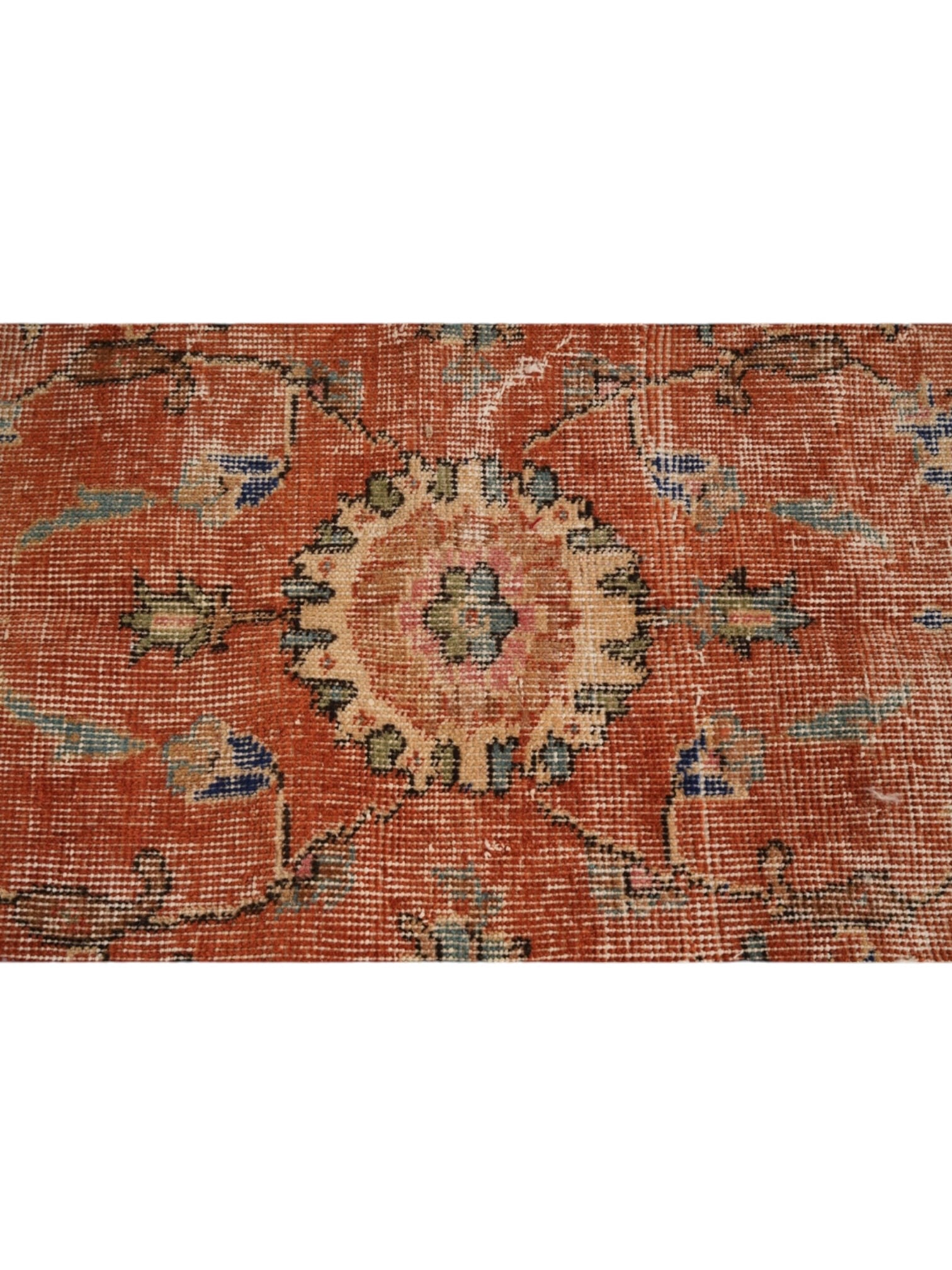 Vintage Turkish Rug - Terracotta Sol Oushak (247cm x 131cm)