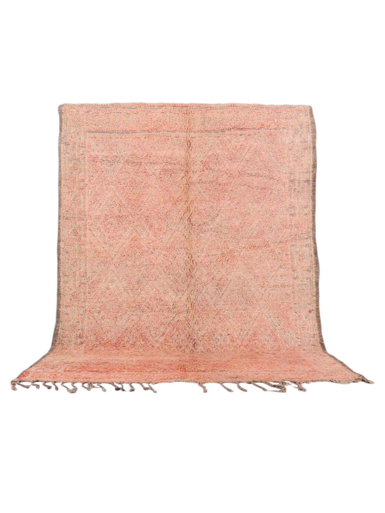 Vintage Moroccan Beni Mguild Rug | 280cm x 204cm - Blush Romance
