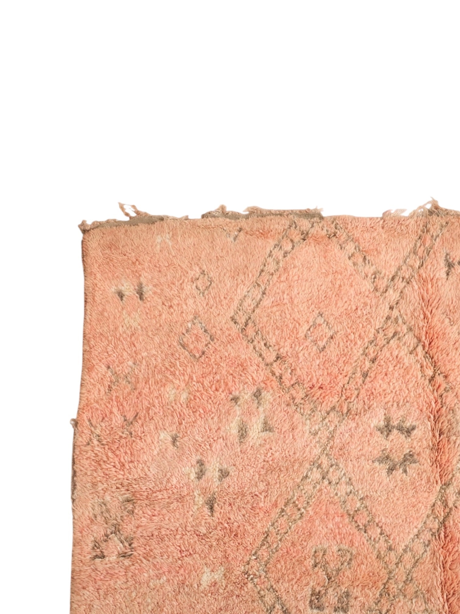 Vintage Moroccan Rug | 380cm x 194cm - Pinky Peach Boujaad