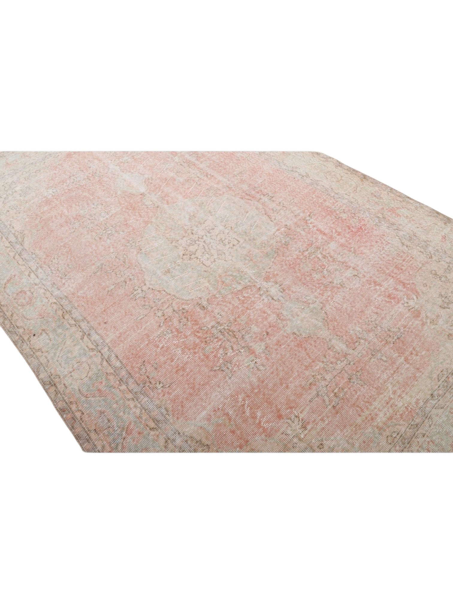 Vintage Turkish Rug - Strawberry Blossom Oushak (293cm x 192cm)