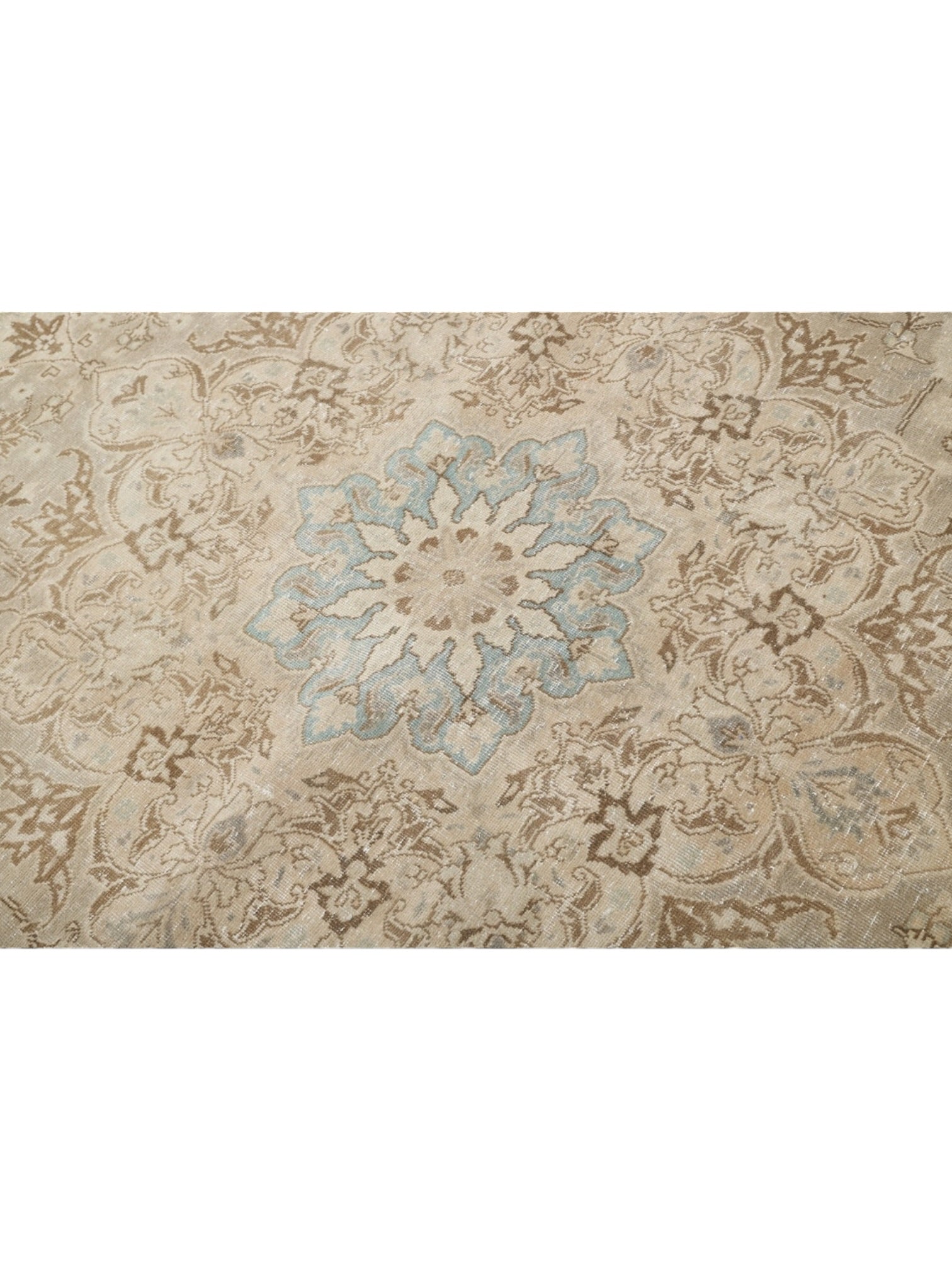 Rare Vintage Turkish Rug - Moonflower Oushak (385 cm x 292 cm)