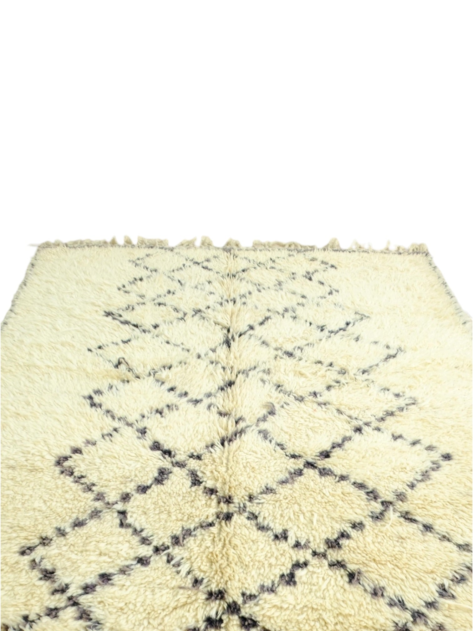 Vintage Moroccan Beni Ourain Rug | 274cm x 180cm - Beni Atlas