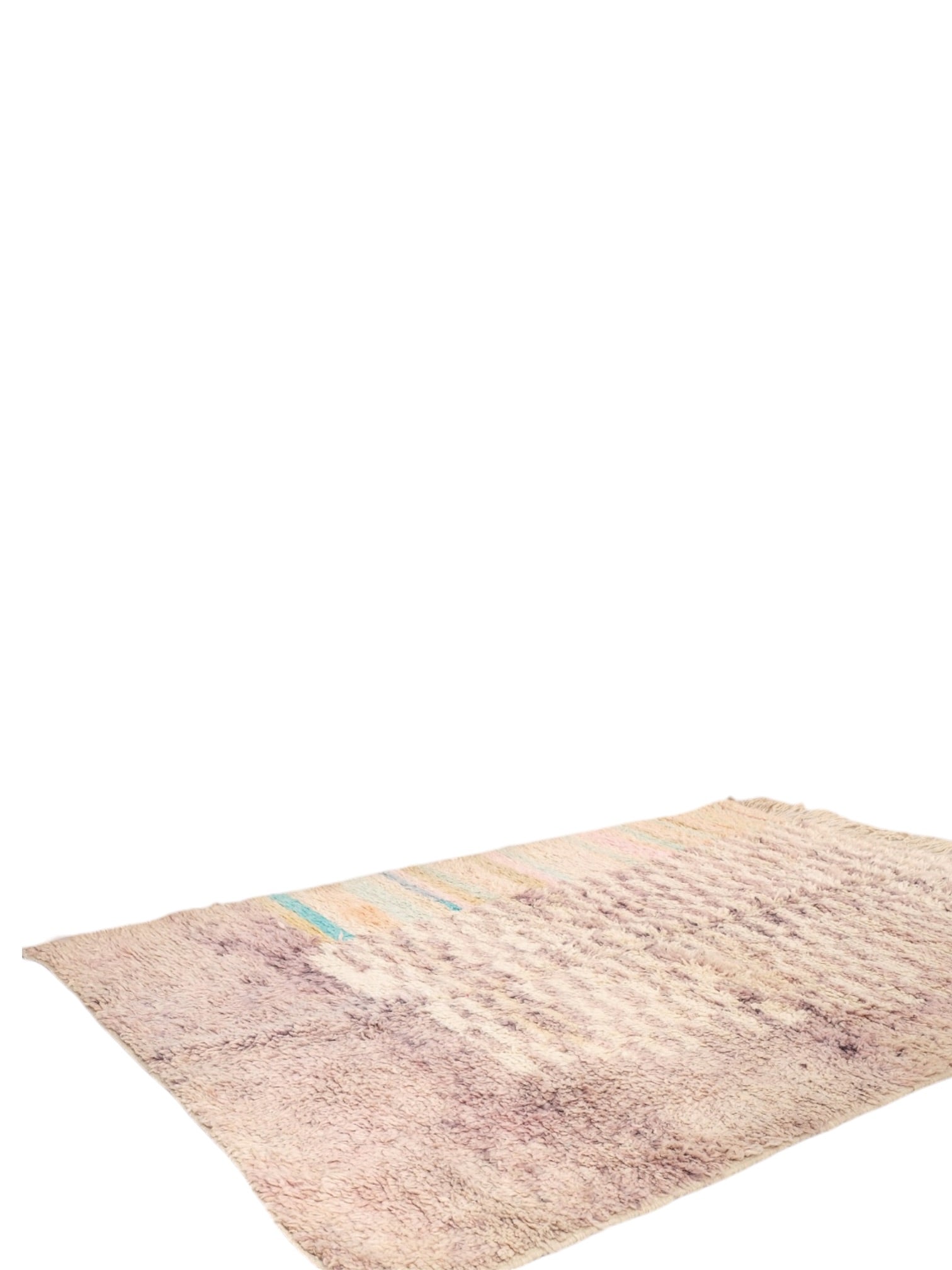 Vintage Moroccan Rug | 245cm x 172cm - Pastel Mirage Boujaad
