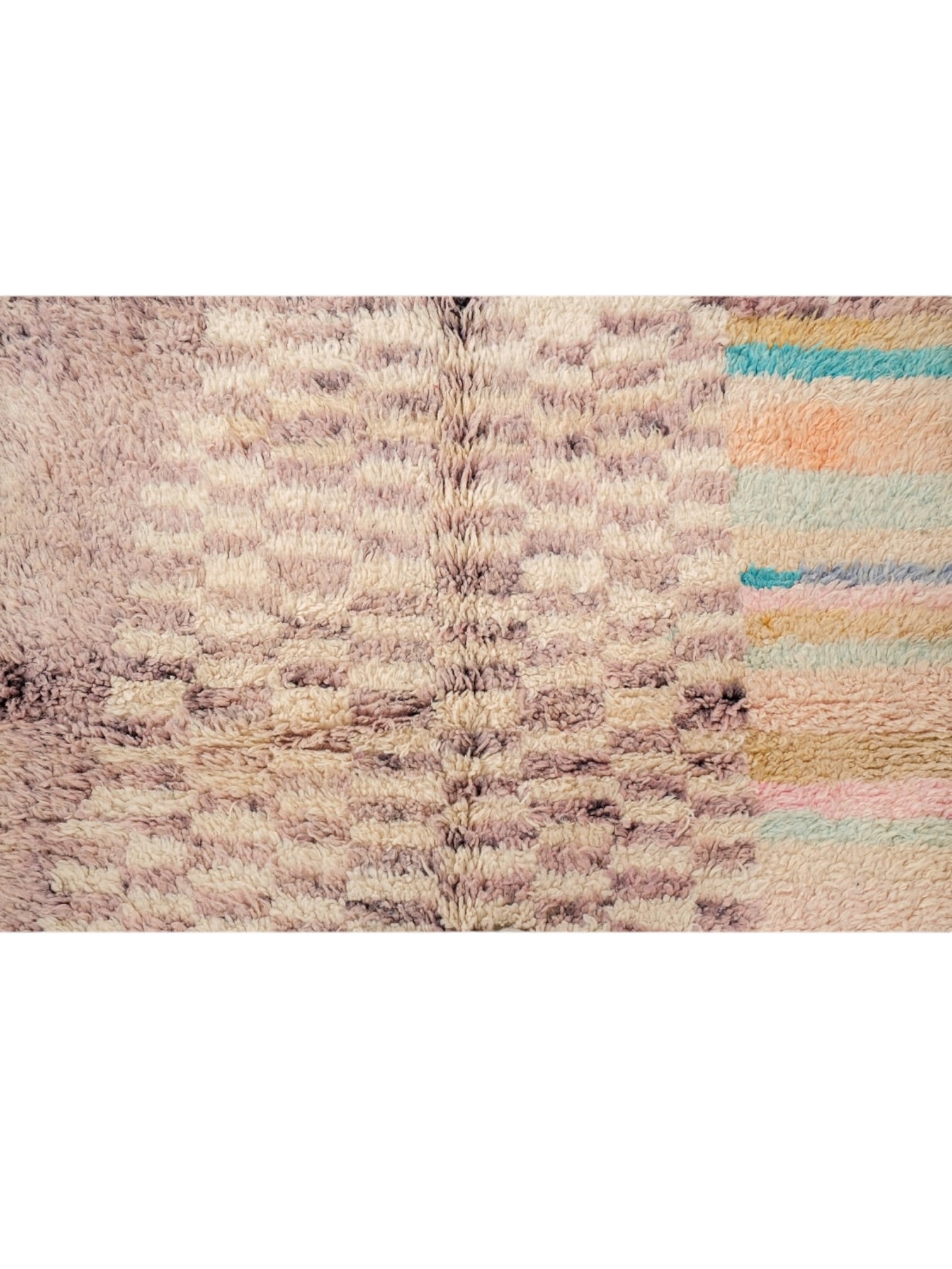 Vintage Moroccan Rug | 245cm x 172cm - Pastel Mirage Boujaad