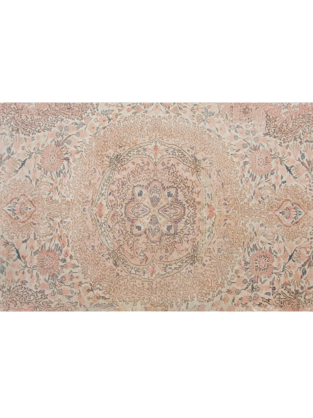 Rare 1960s Vintage Turkish Rug - Rose Garden Oushak (305cm x 200cm)