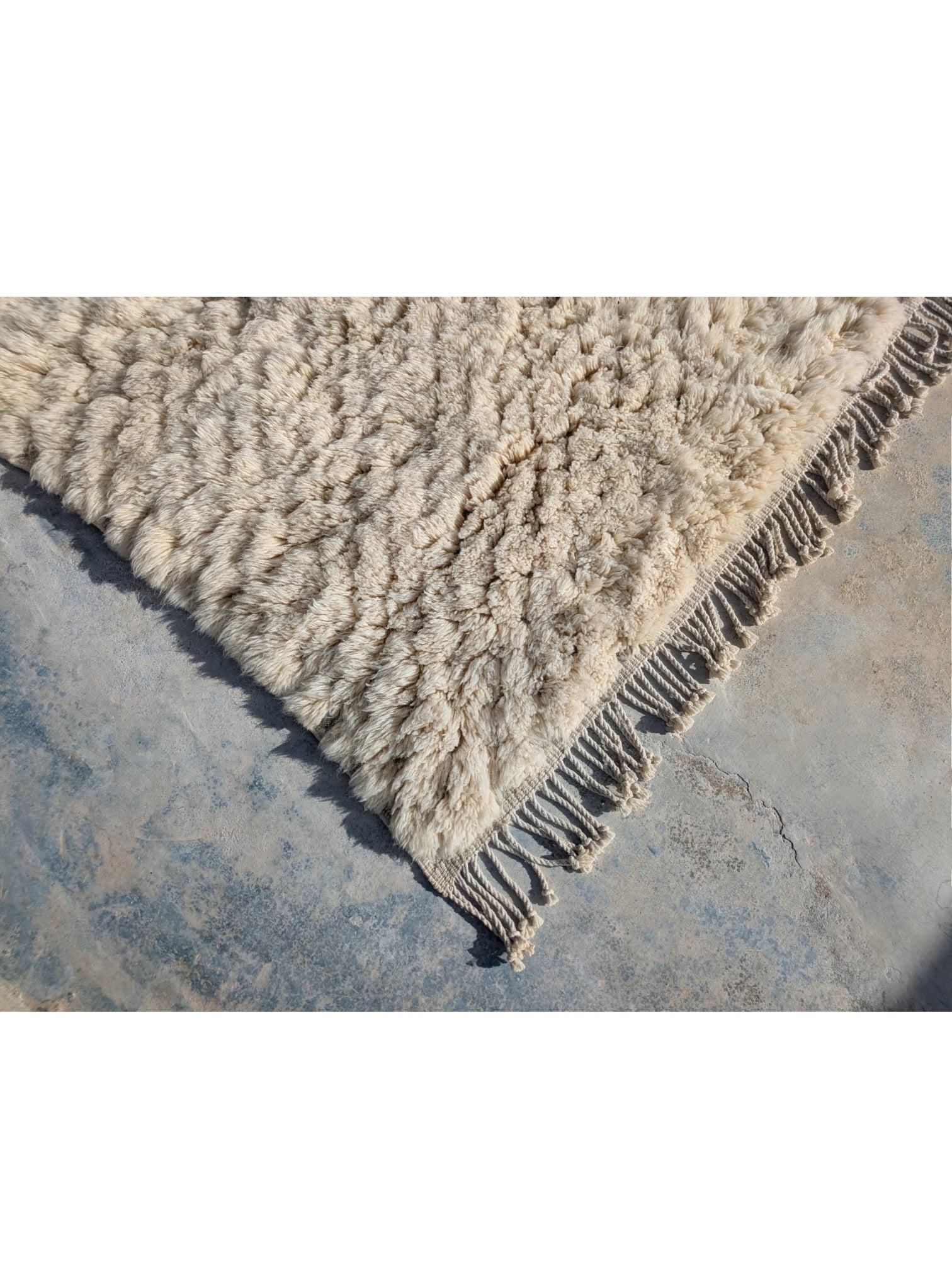 Beni Bianca | Moroccan Beni Mrirt Rug | 400cm x 308cm | Ready Now