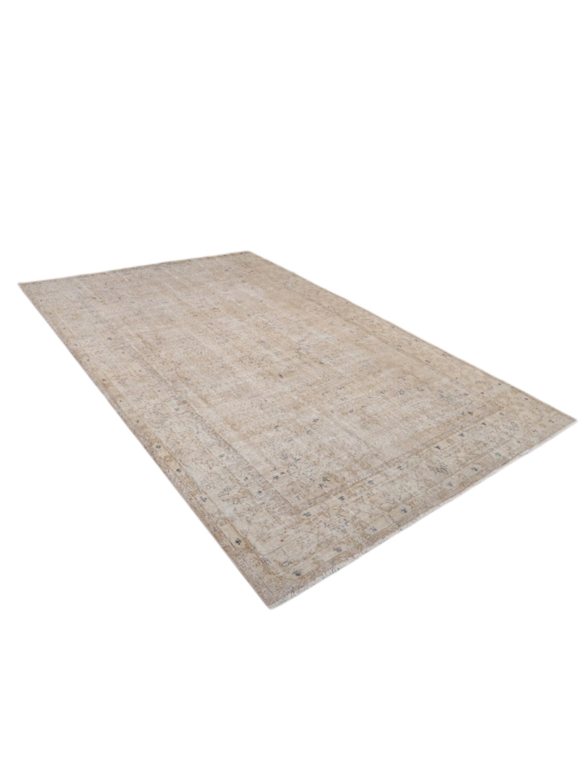 Vintage Turkish Rug - Champagne Garden Oushak (294cm x 201cm)
