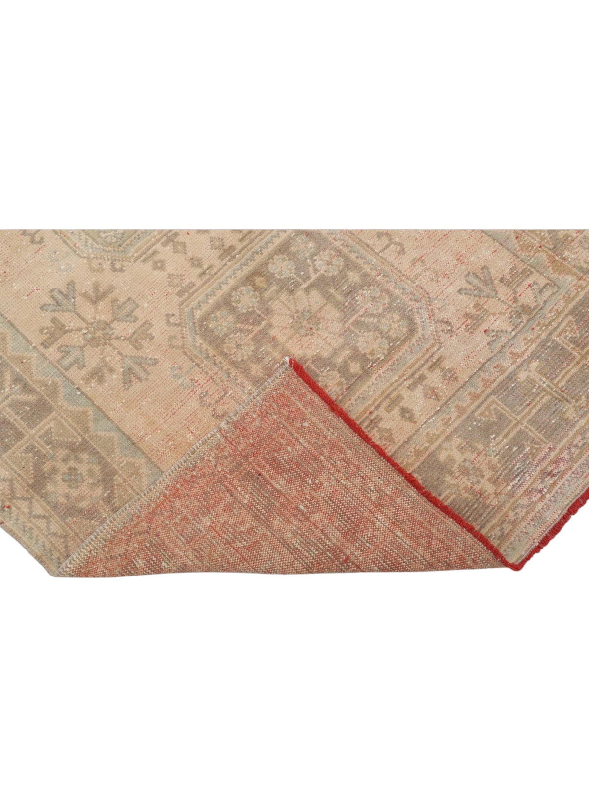 Handwoven Wool Anatolian Runner Rug | Vintage Turkish Oushak (340cm x 137cm)