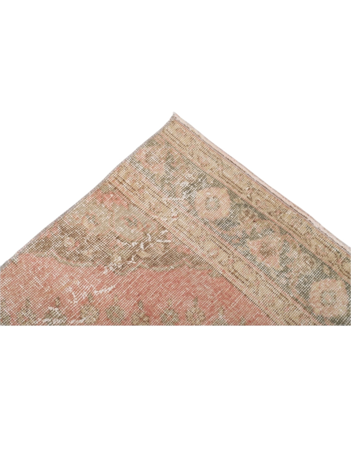 Handwoven Wool Anatolian Runner Rug | Vintage Turkish Oushak (384cm x 100cm)