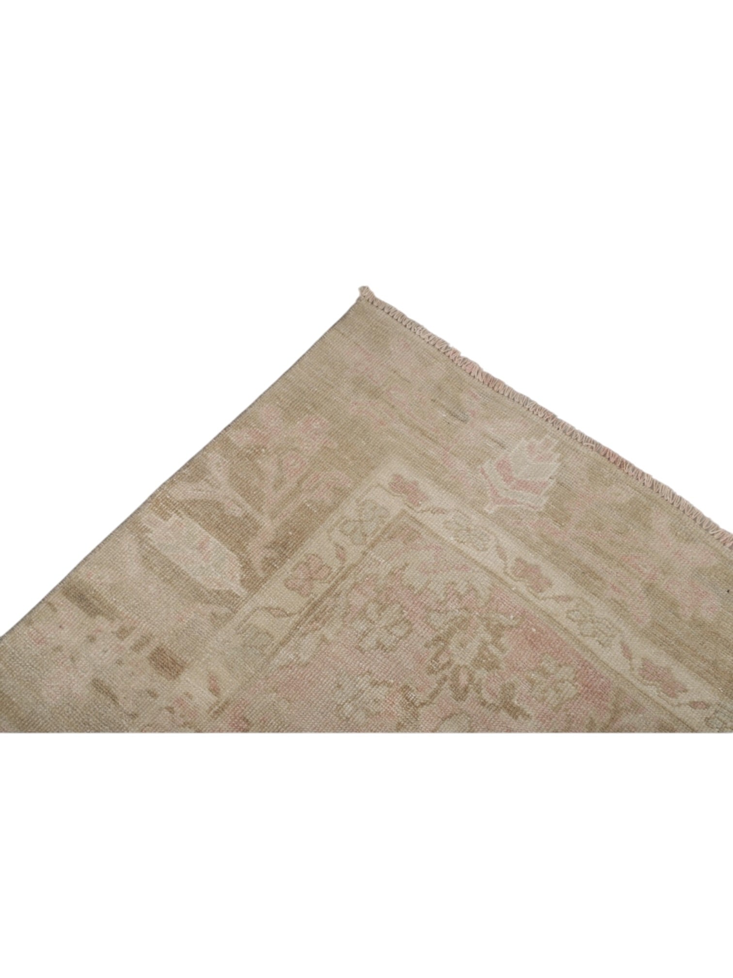 Vintage Turkish Rug - Rosé Jardin Oushak (358cm x 270cm)