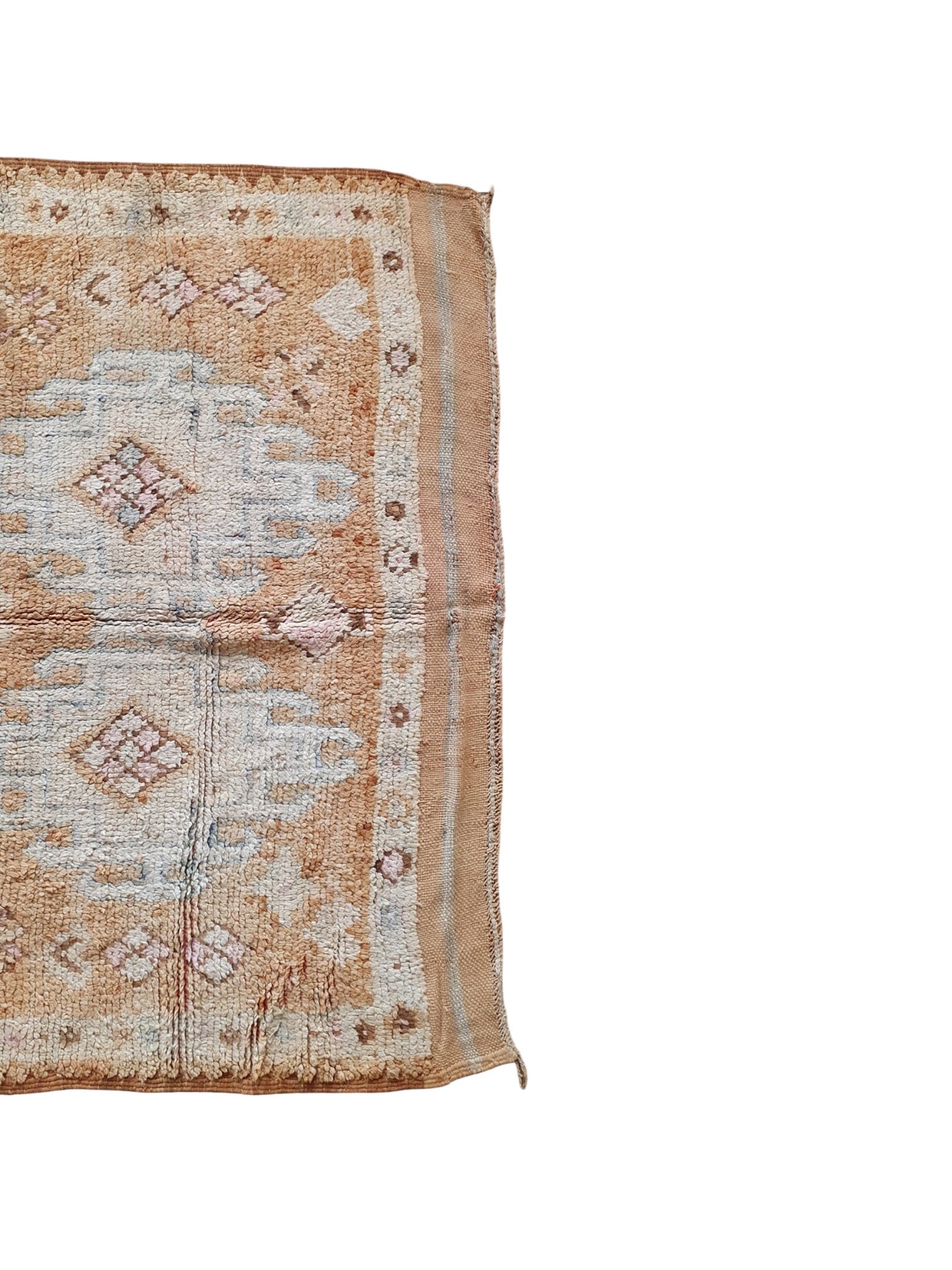 Vintage Moroccan Rug | 288cm x 157cm - honeyed camel Boujaad