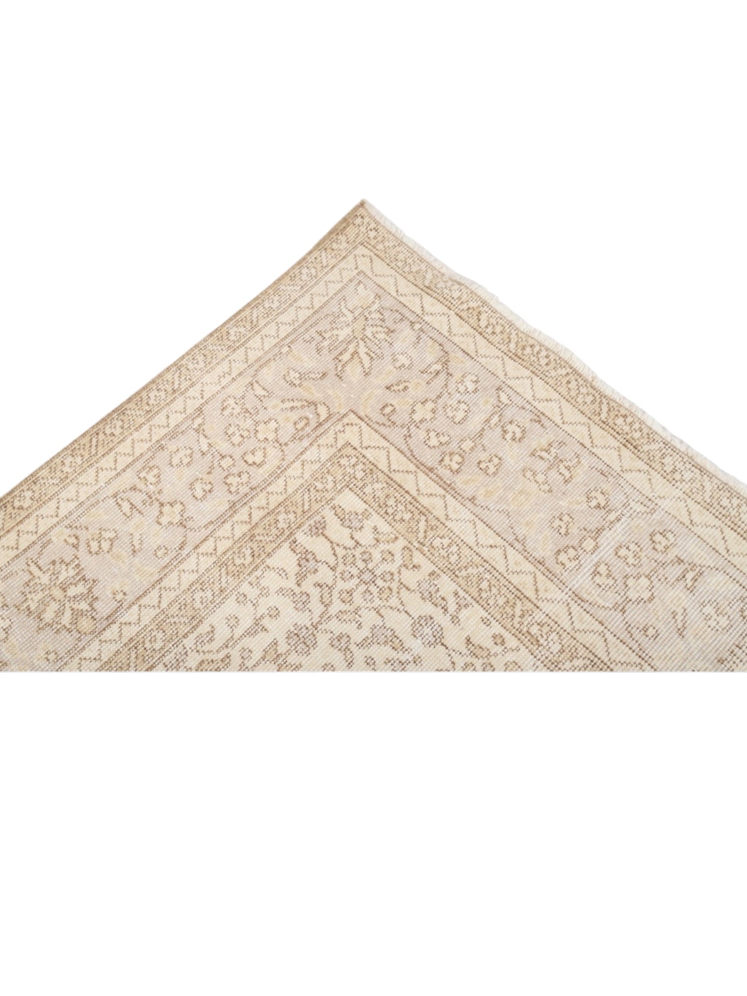 Vintage Turkish Rug - Ivory Garden Oushak (304cm x 210 cm)