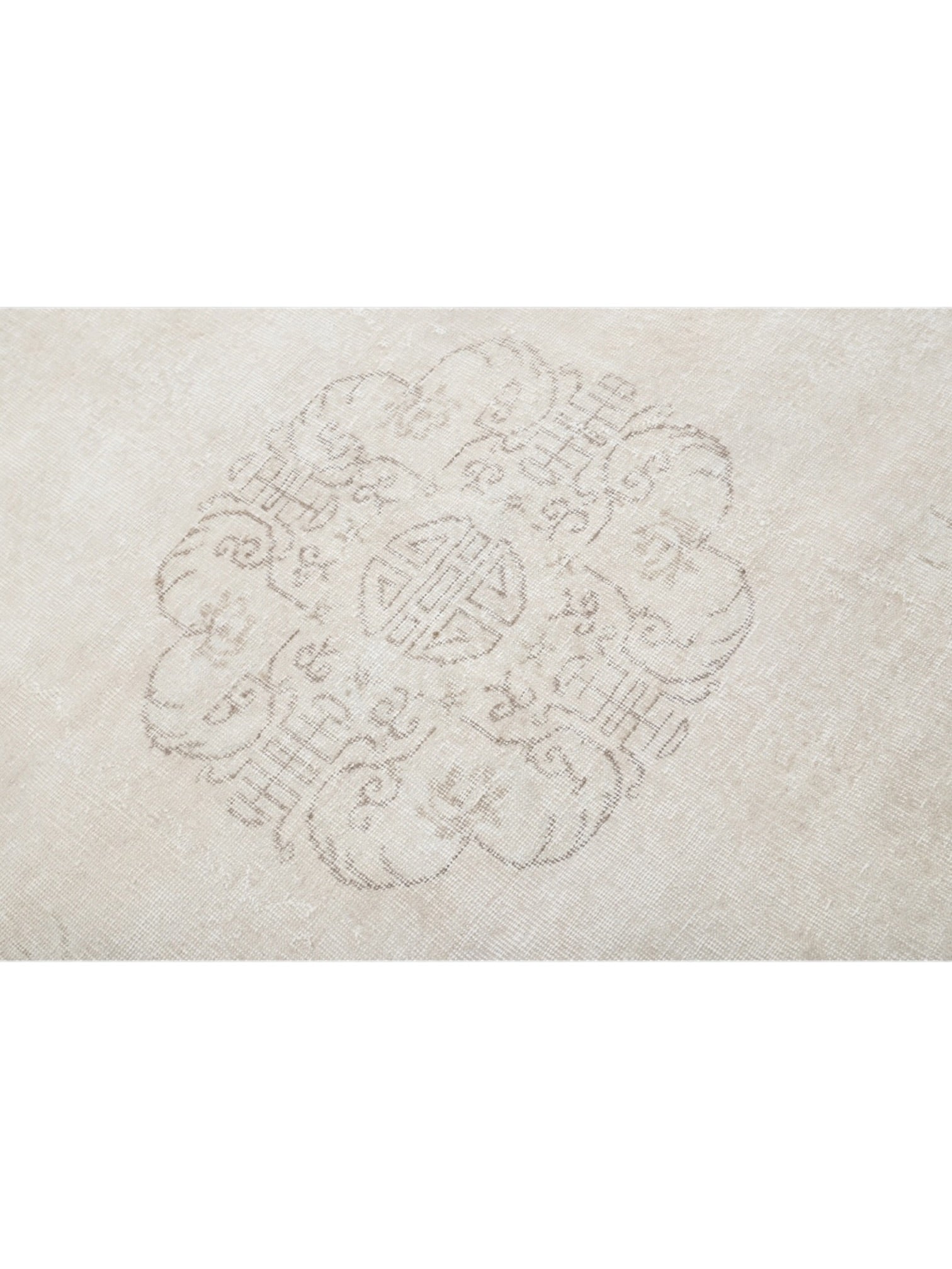 Vintage Turkish Rug - Faded Pearl Oushak (294cm x 217cm)