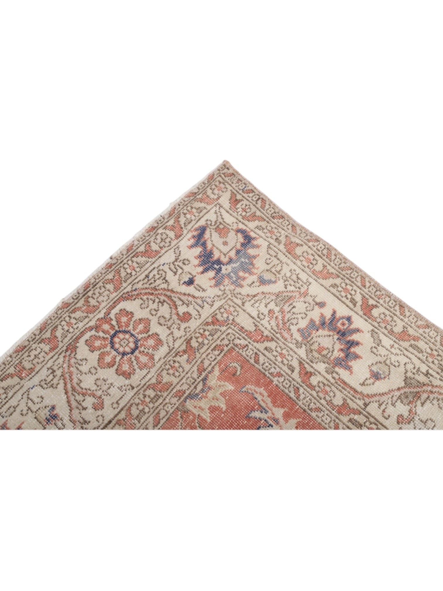 Rare Vintage Turkish Rug - Terracotta Garden Oushak (287cm x 202cm)