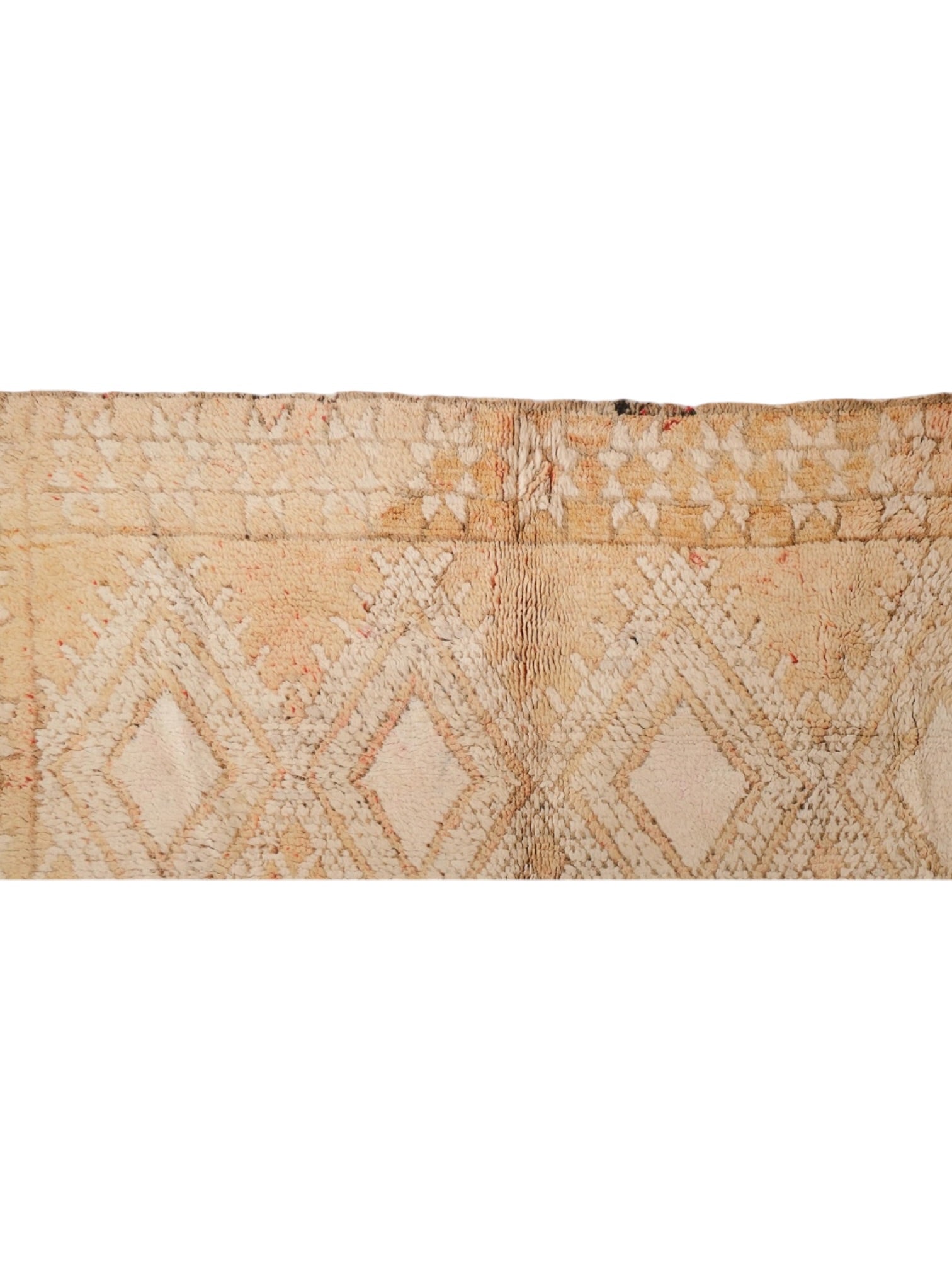 Vintage Moroccan Rug | 356cm x 176cm - Peach Diamond Boujaad
