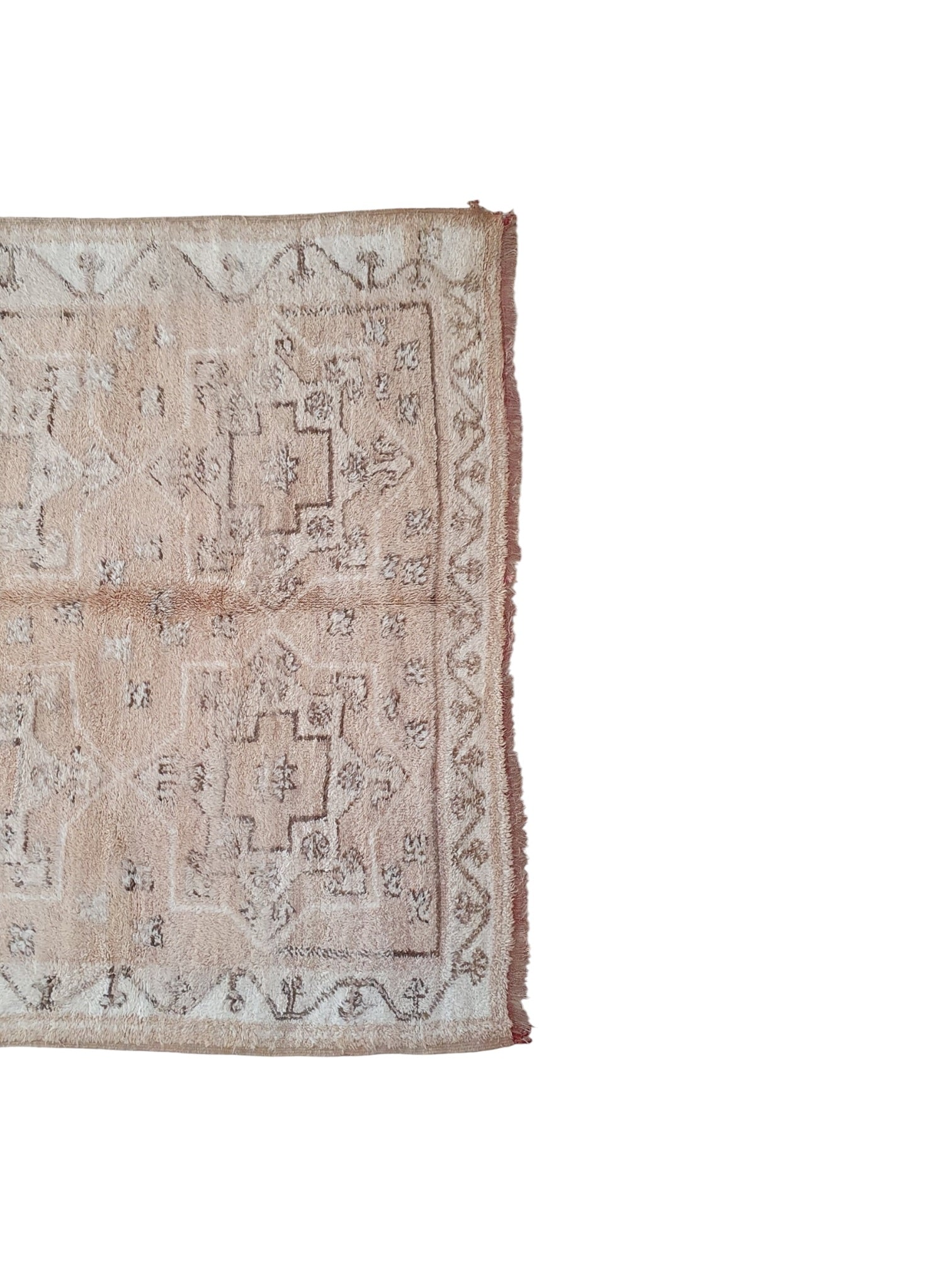 Vintage Moroccan Rug | 330cm x 172cm - Almond Boujaad