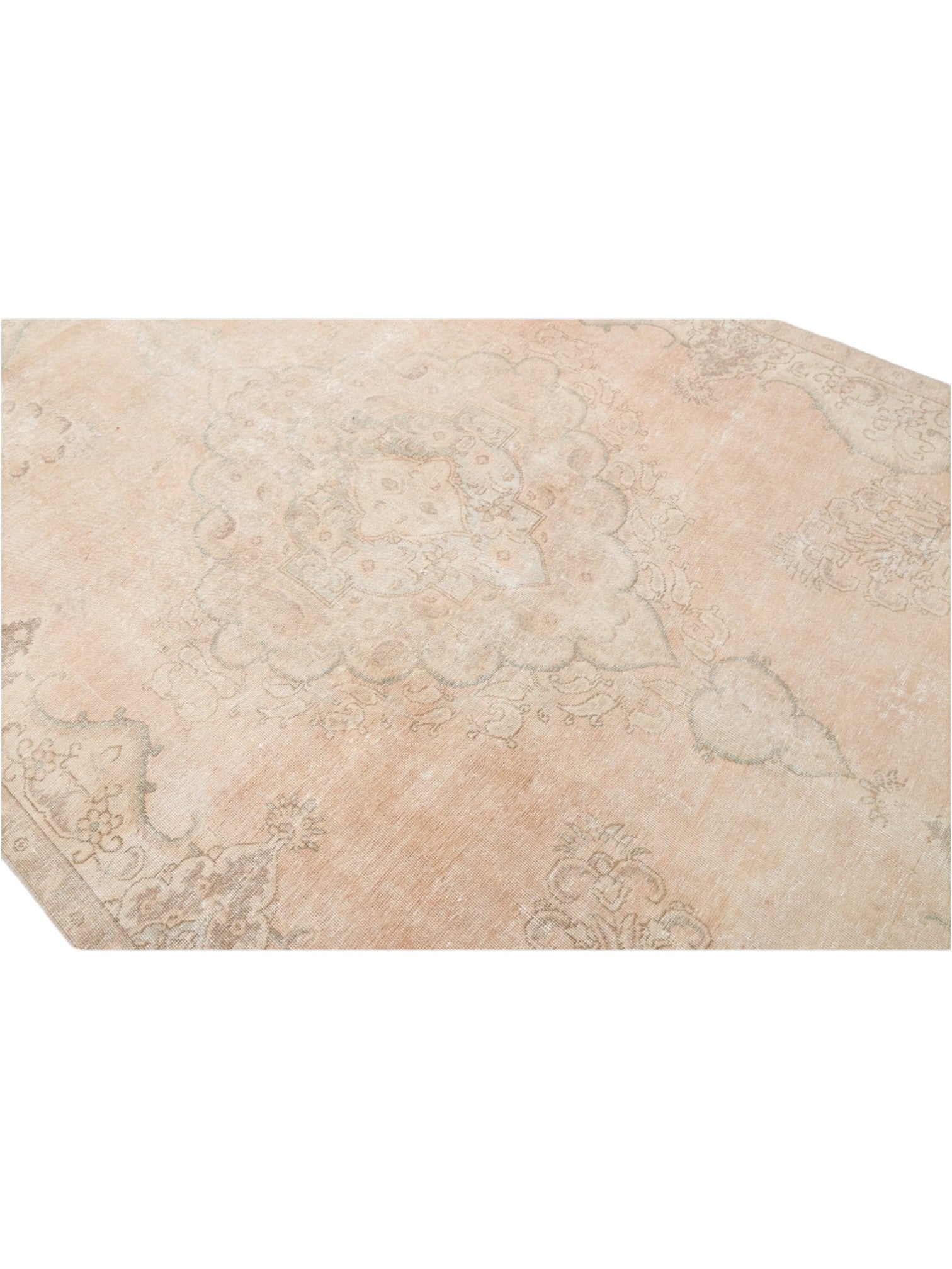 Vintage Turkish Rug - Faded Blossom Oushak (323cm x 216cm)