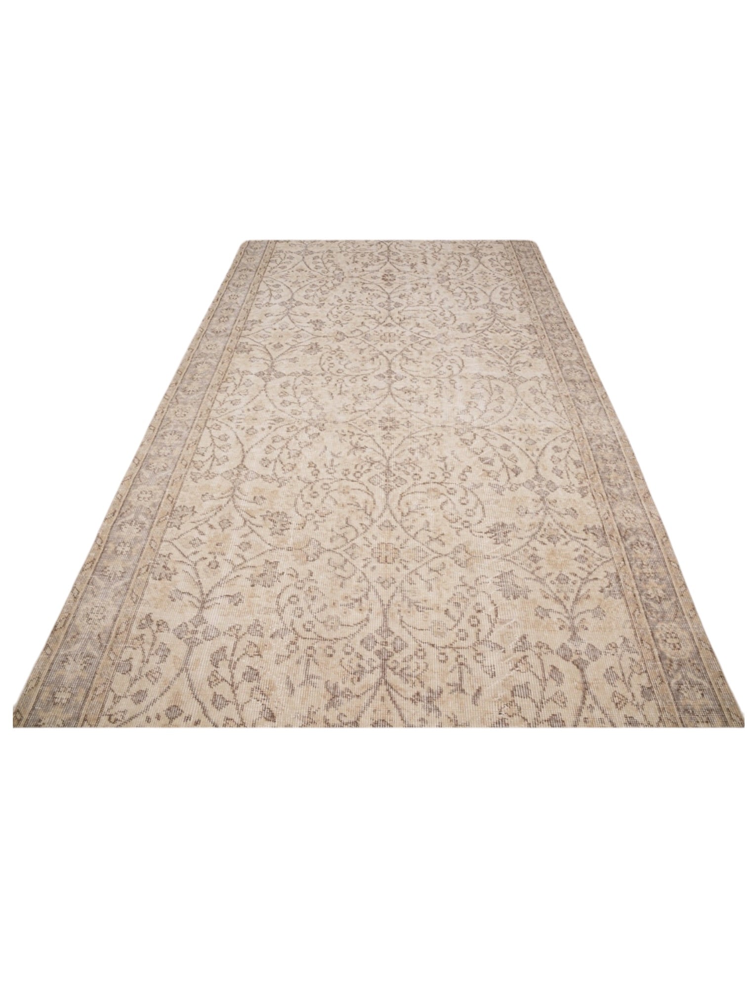 Rare Vintage Turkish Rug - Petal at Dusk Oushak (270cm x 153cm)