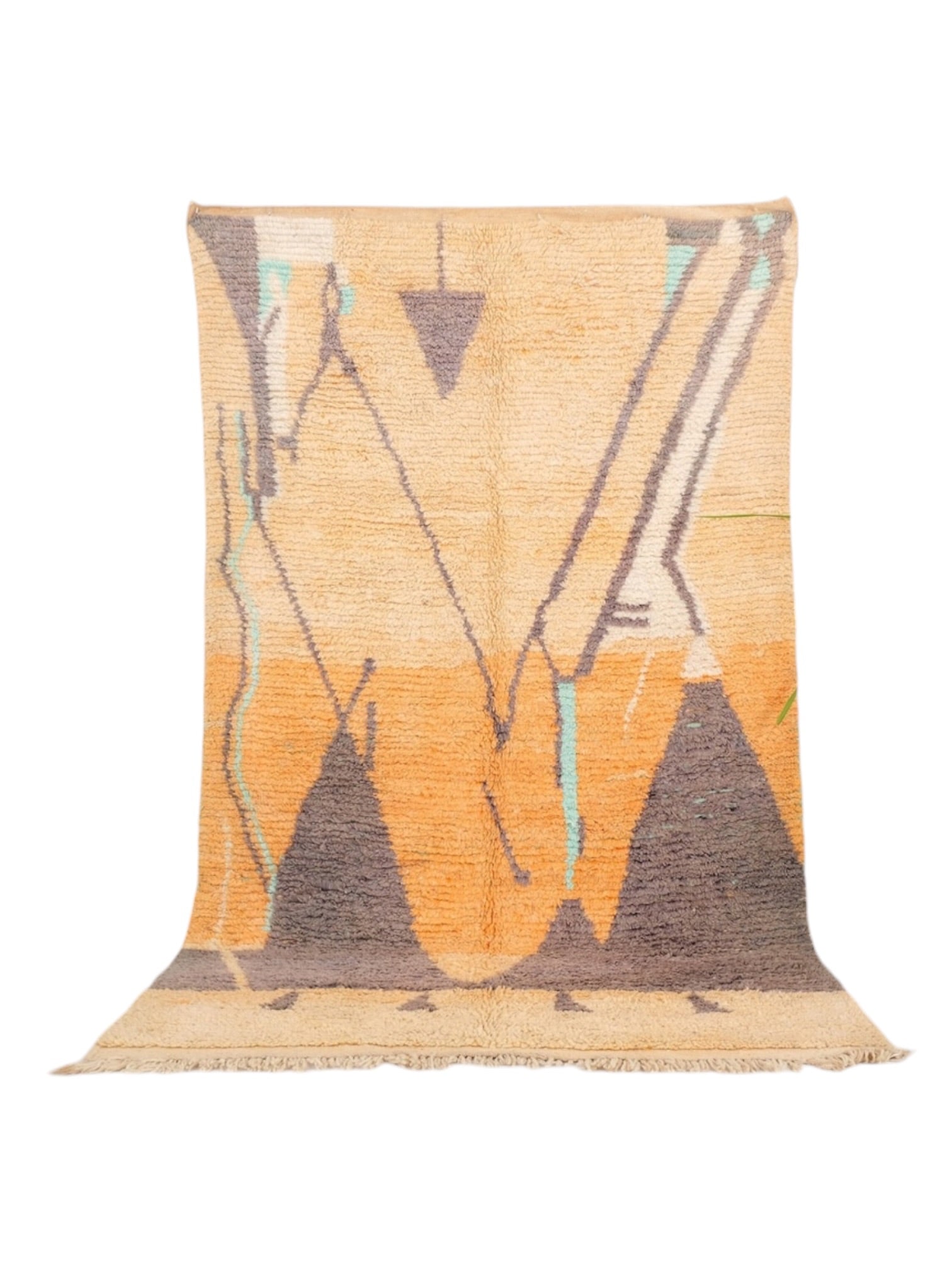 Vintage Moroccan Rug | 276cm x 162cm - Gold Desert Boujaad
