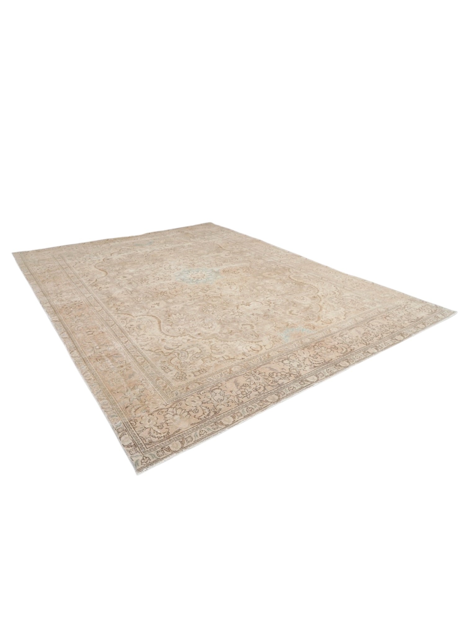 Rare Vintage Turkish Rug - Moonflower Oushak (385 cm x 292 cm)