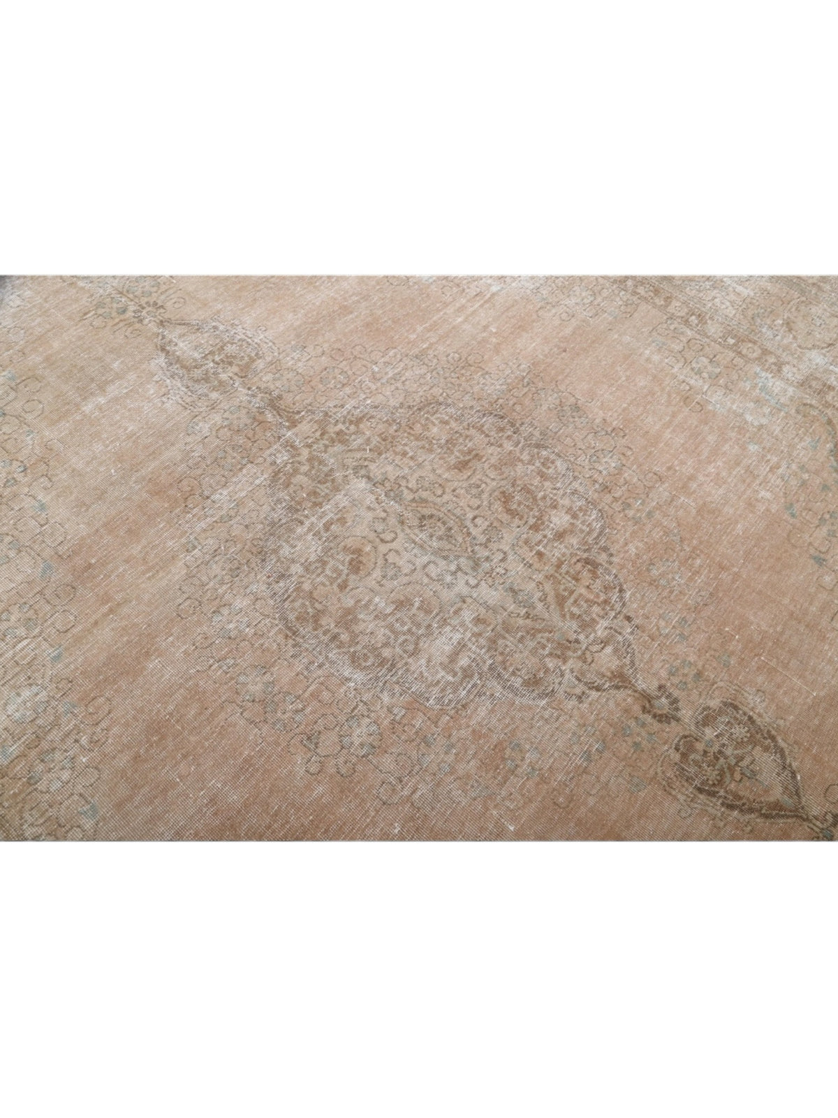 Rare 1960s Vintage Turkish Rug - Blush Mirage Oushak (381cm x 291cm)