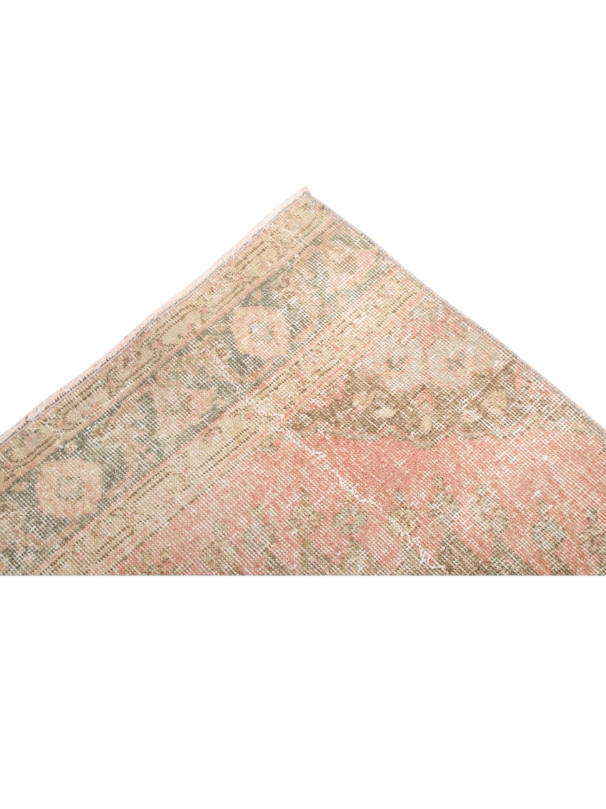 Handwoven Wool Anatolian Runner Rug | Vintage Turkish Oushak (384cm x 100cm)