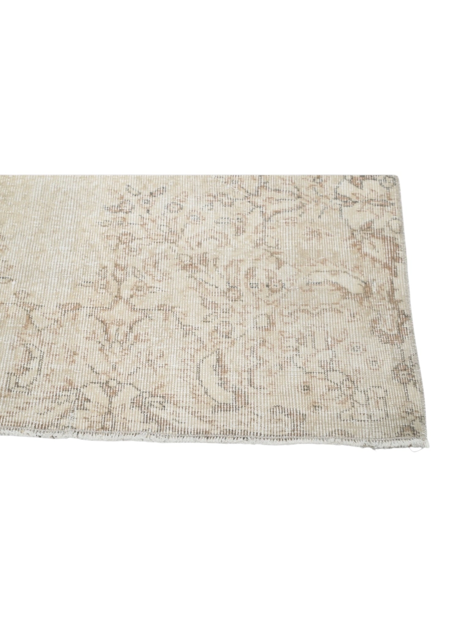 Rare Vintage Turkish Rug - Vanilla Veil Oushak (262cm x 201 cm)